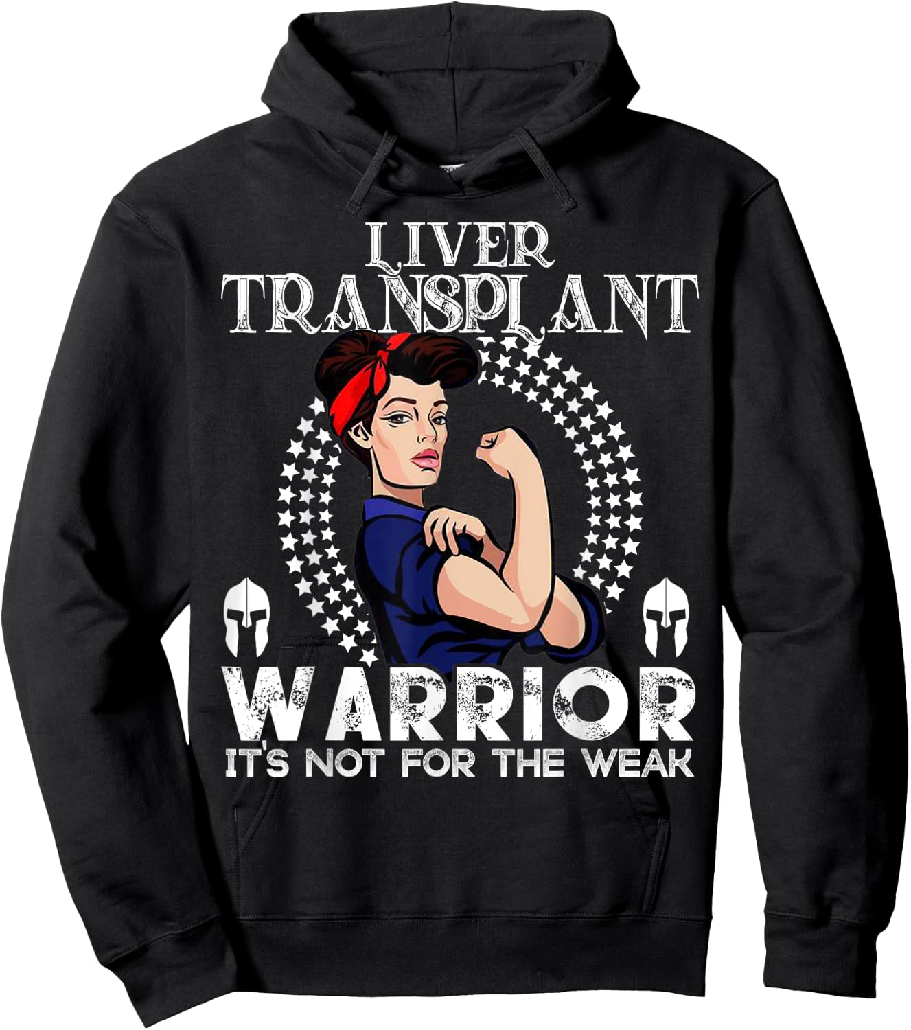 Liver transplant women Warrior Awareness Gift Hoodie - Hoodie | Black
