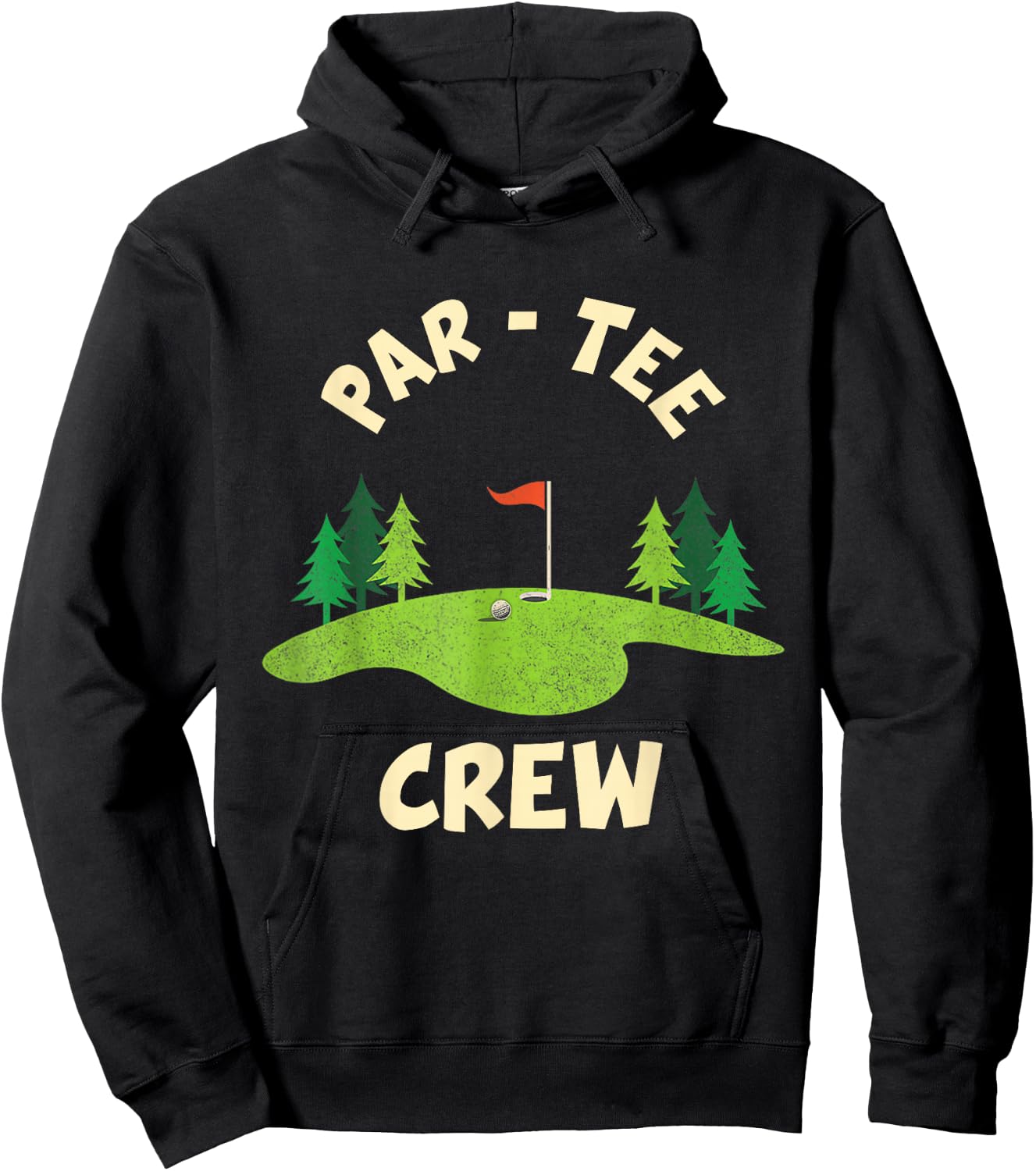 Par Crew Funny Golf Birthday Party Birdie Golfer Hoodie - Hoodie | Black