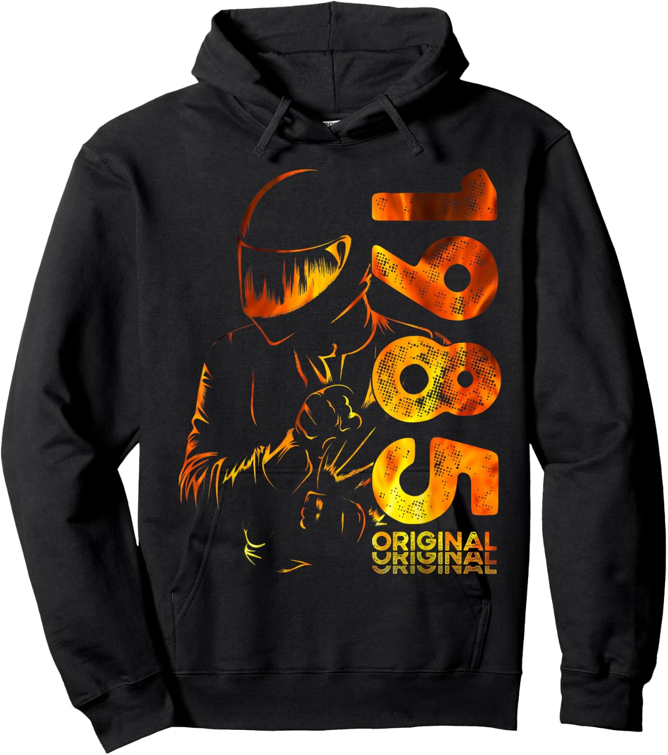 40th Birthday Man Motorcycle Biker Biker 1985 Hoodie - Hoodie | Black