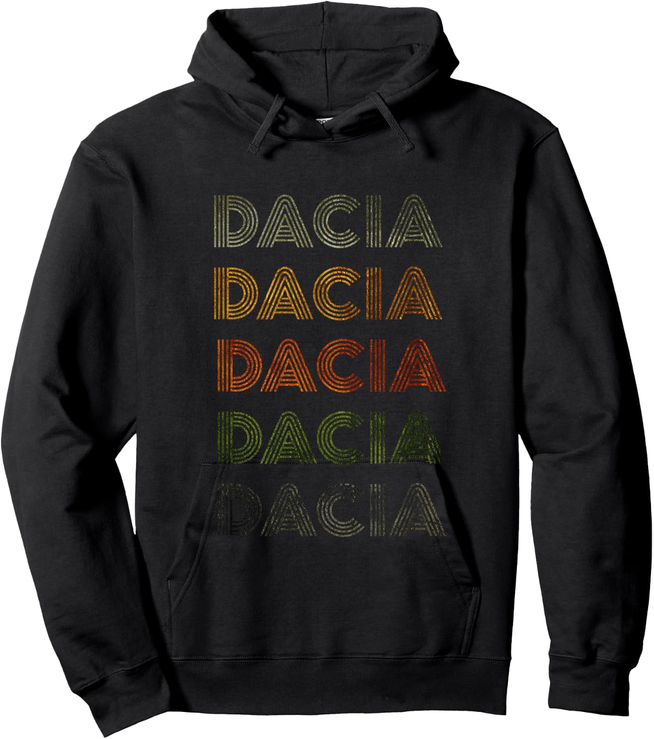 Love Heart Dacia Grunge/Vintage Style Black Dacia , black, s Hoodie - Hoodie | Black