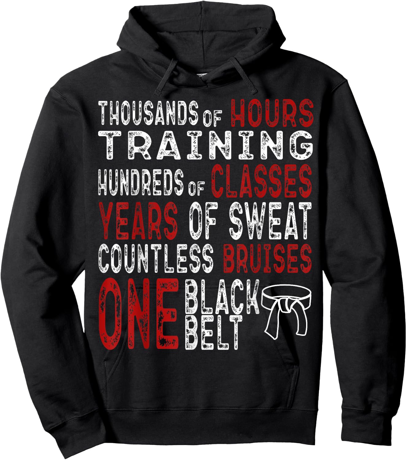Black Belt Taekwondo Gifts Mixed Martial Arts Training Cool Hoodie - Hoodie | Black
