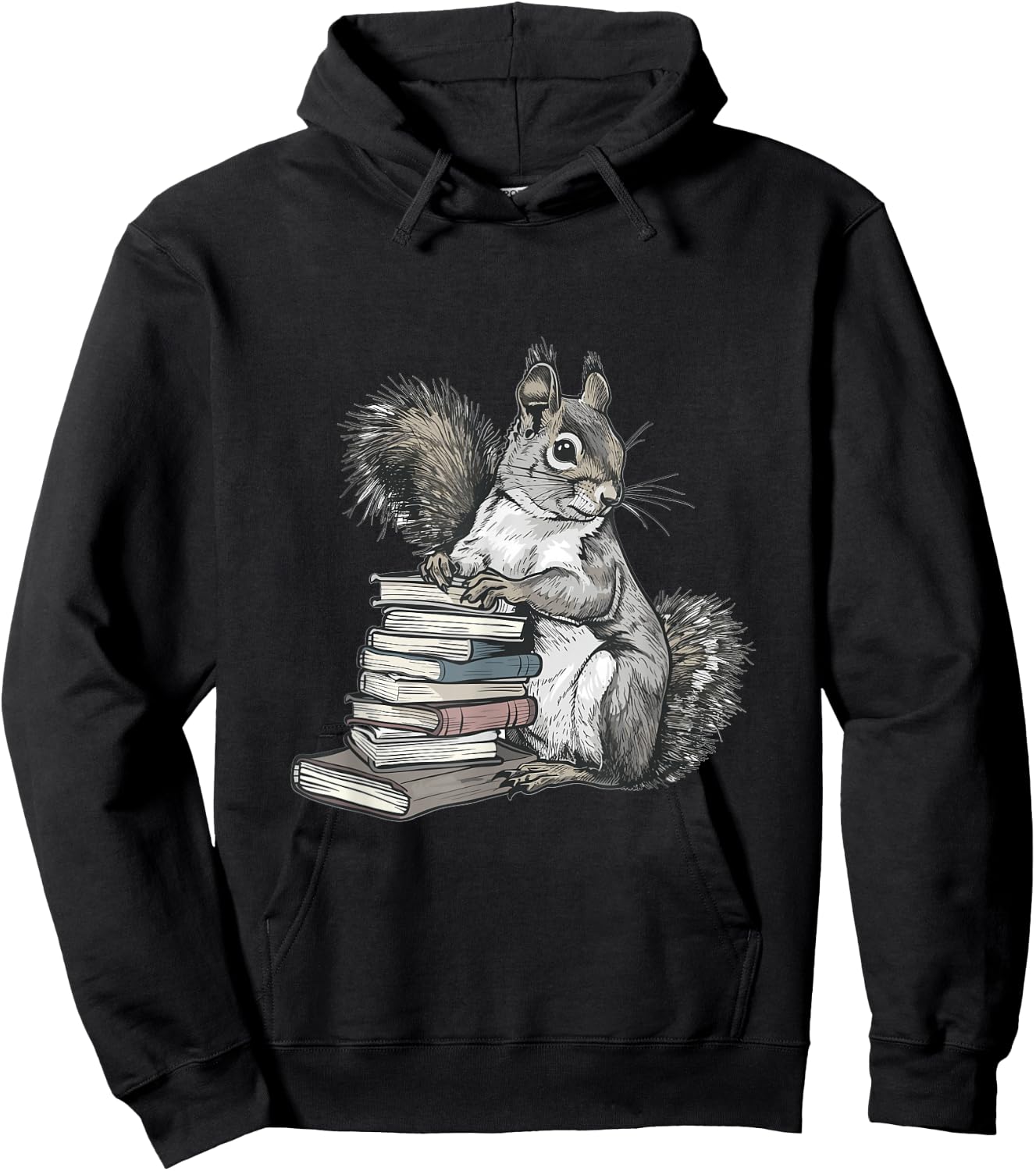 Squirrel Animal Lover Graphic Hoodie - Hoodie | Black