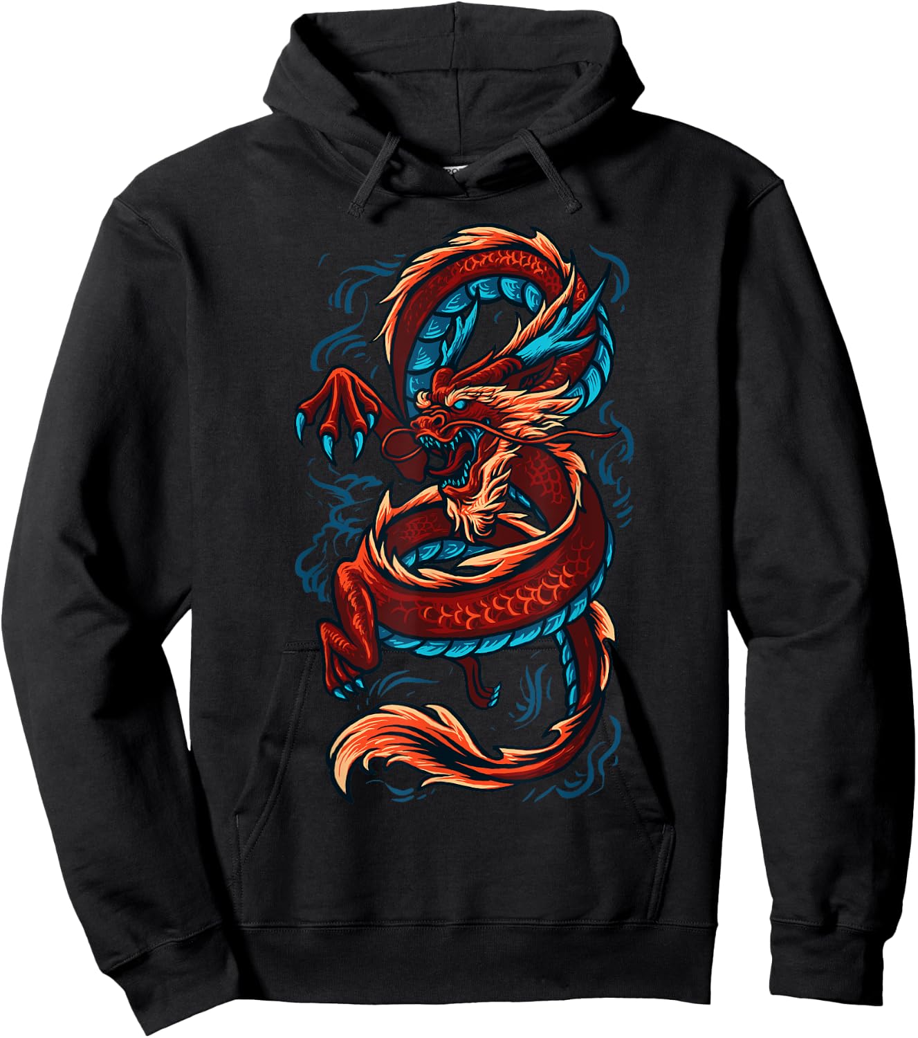 Best Dragon Gift East Asia Dragons Lover Clothes Chinese Dragon - -Adults - Black - Small - Short Sleeve - Modern - Dragon Theme Women's Hoodie - Hoodie | Black