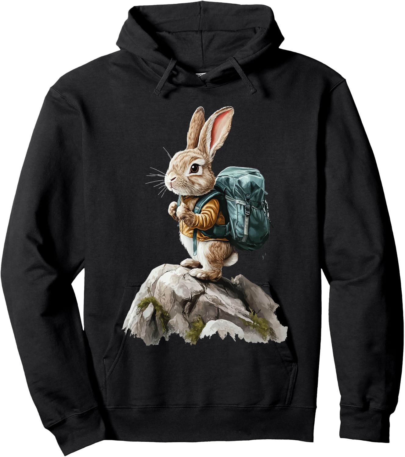 Rabbit Hiking Hoodie - Hoodie | Black