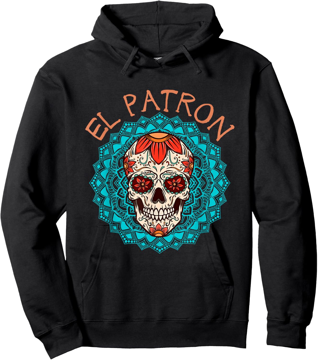 El Patron El Jefe Dia de los Muertos Zuckerschädel für Herren Hoodie - Hoodie | Black