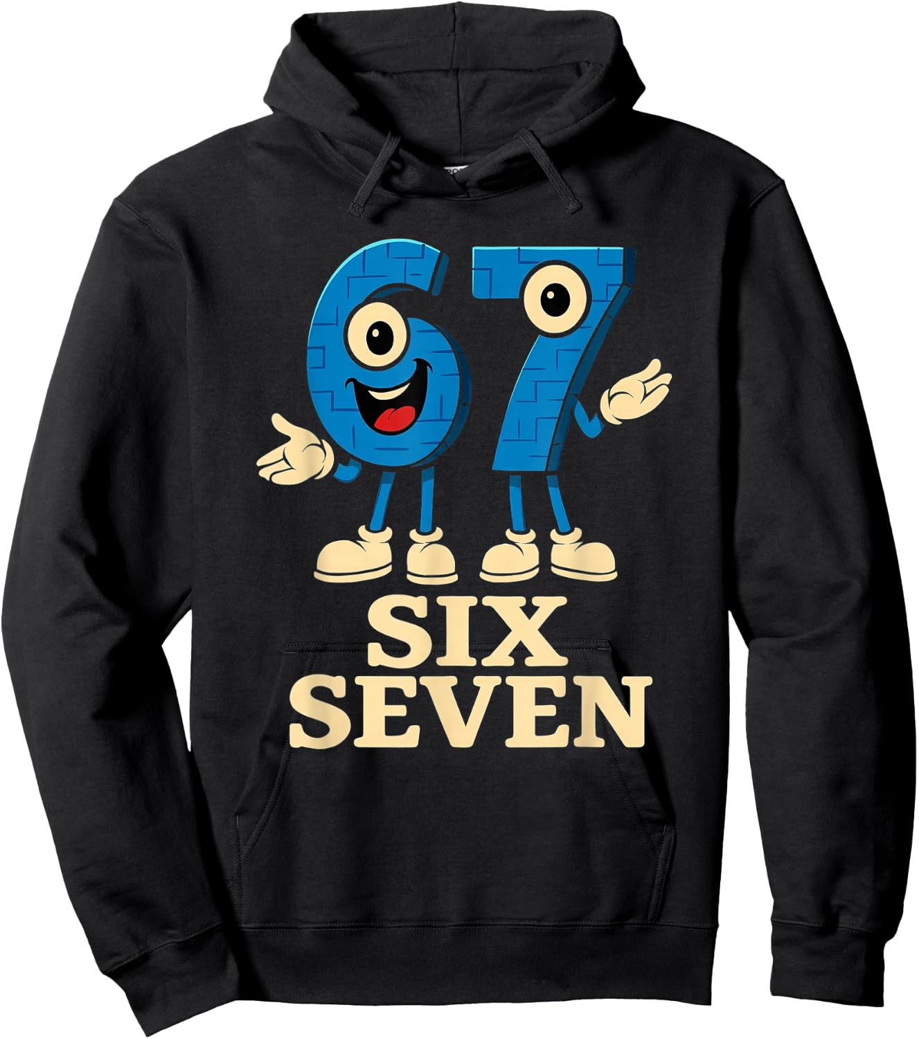 Kinder Meme 67 Six Seven 6 7 Hoodie - Hoodie | Black