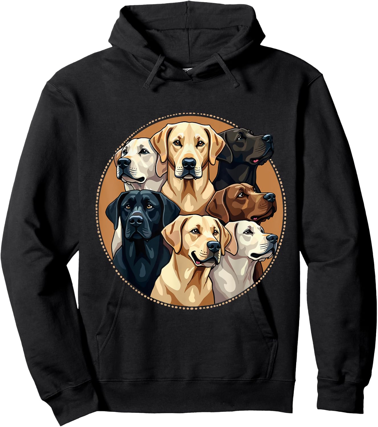 Labrador Funny Lab Dog Men Women Girls Kids Hoodie - Hoodie | Black