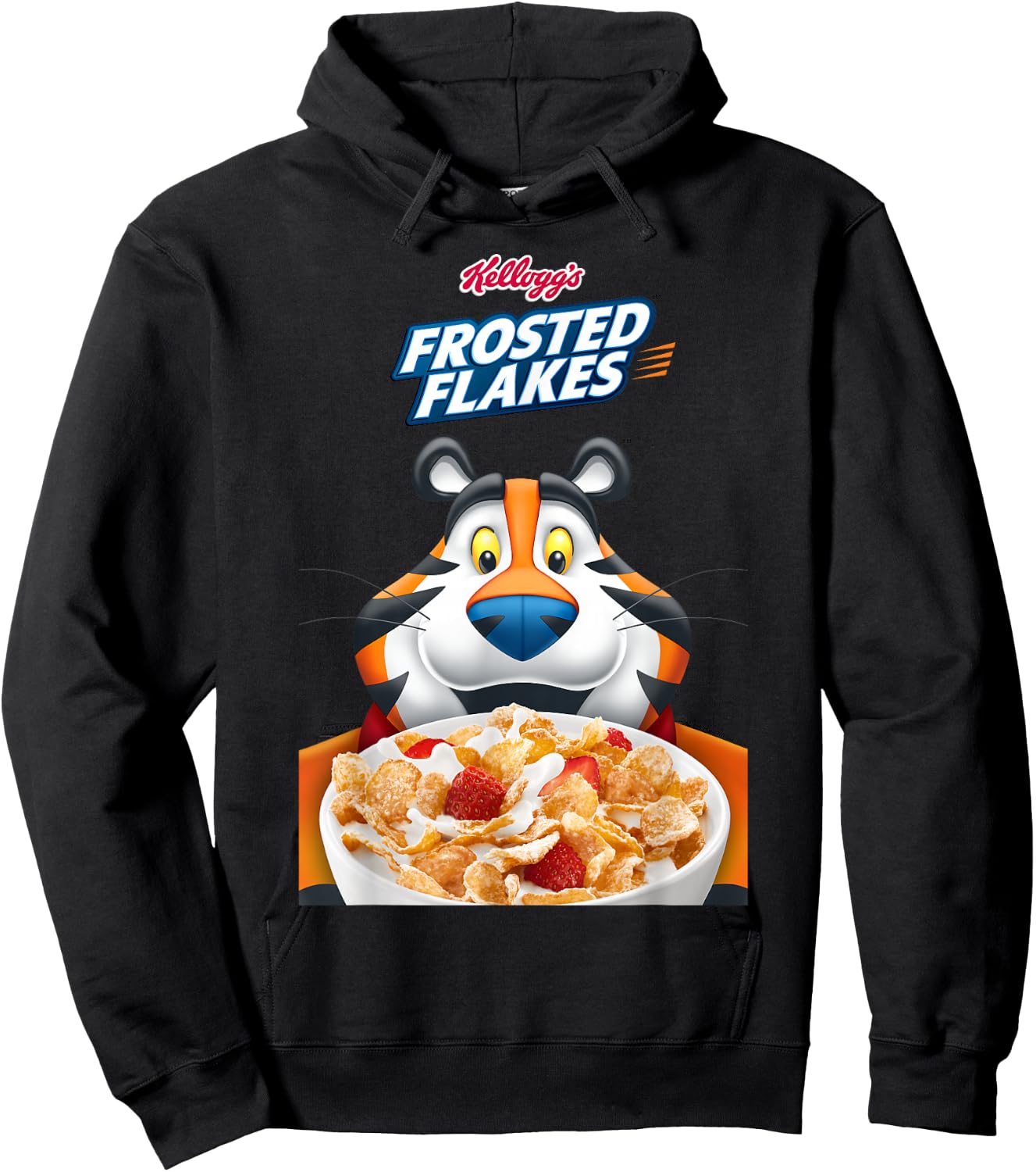 Kellogg's Frosties Tony the Tiger Frosted Cereal Bowl , Blue, S Hoodie - Hoodie | Black