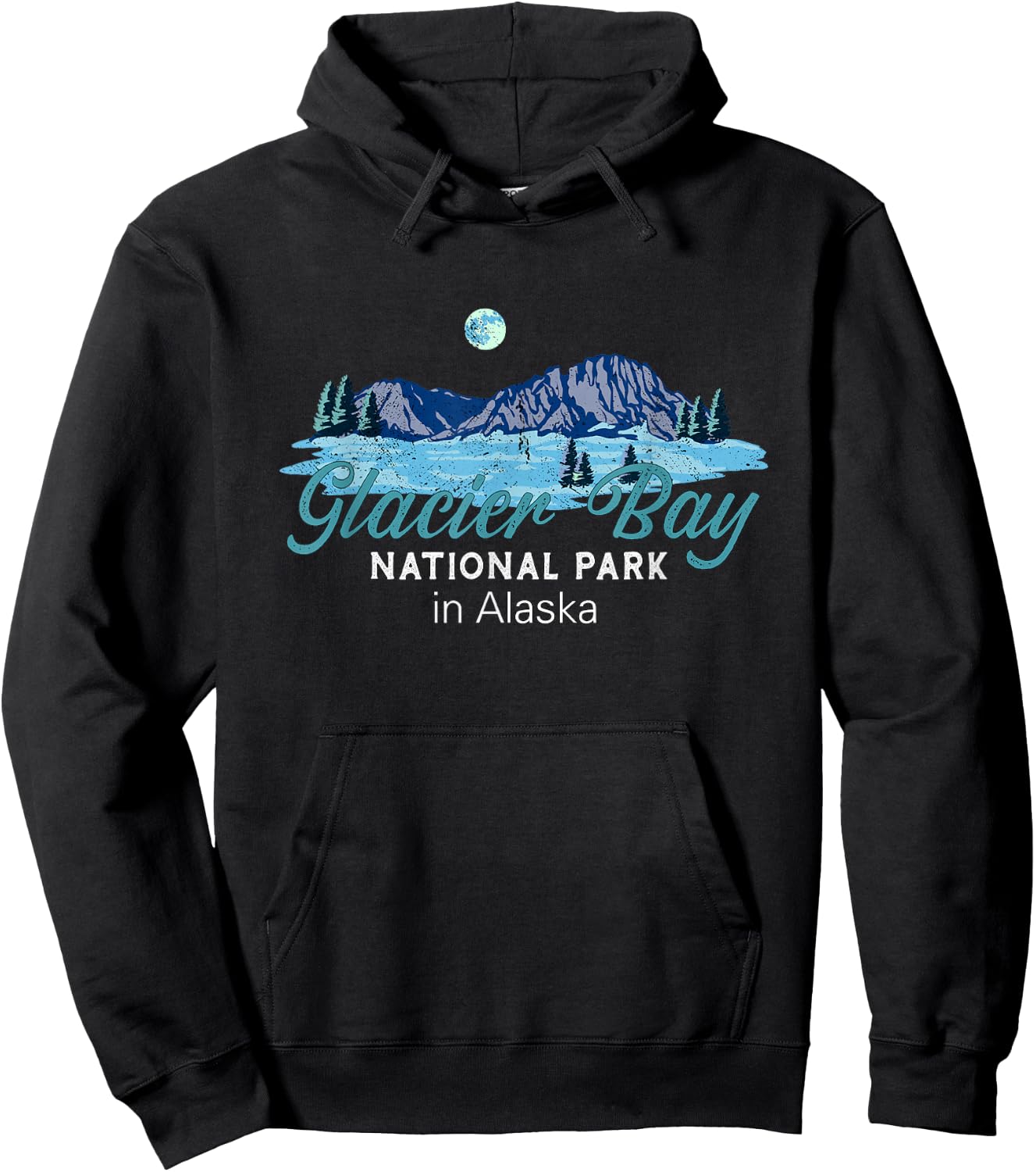 Glacier Bay National Park Alaska Hoodie - Hoodie | Black