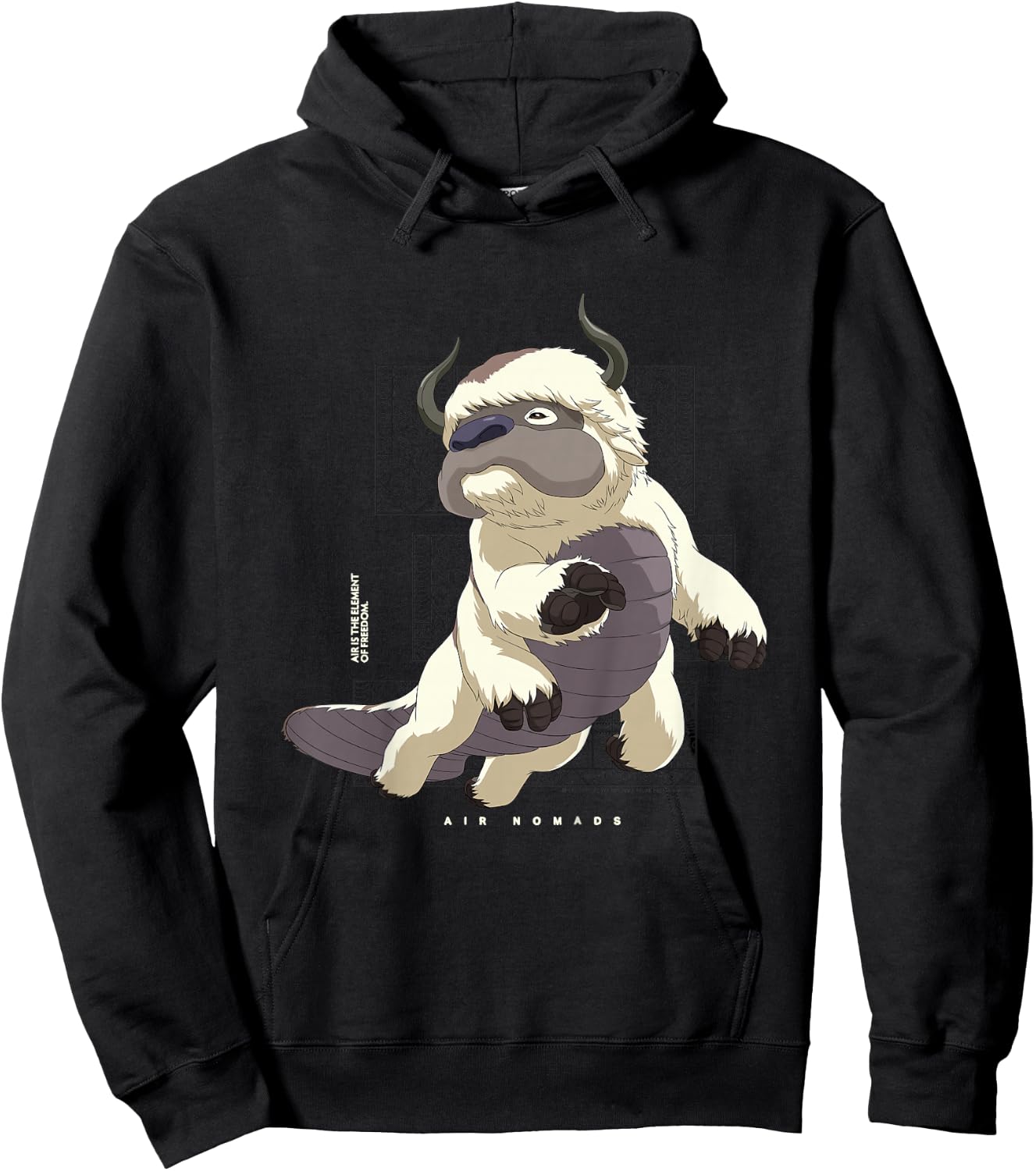 Kids Avatar The Last Airbender Appa Flying Bison Air Nomads Kids Hoodie - Hoodie | Black