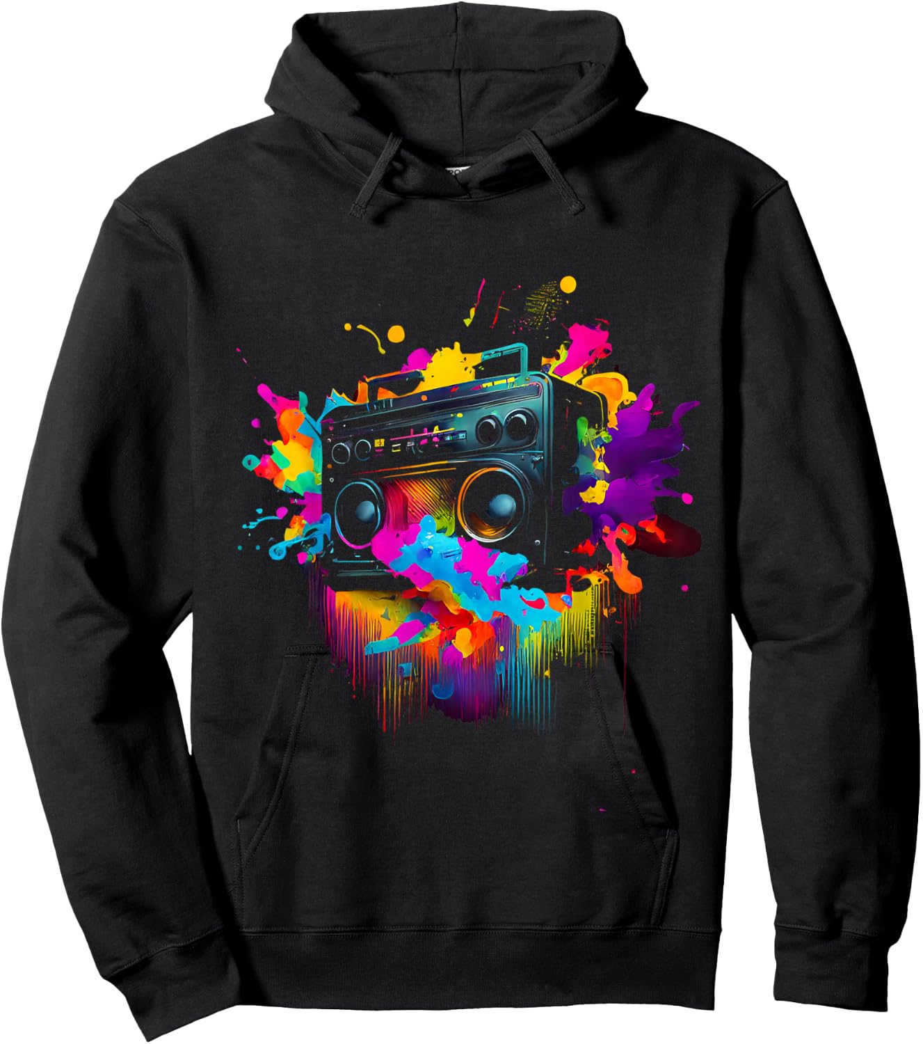 80s 90s Retro Party Fancy Dress Cassette , black Hoodie - Hoodie | Black