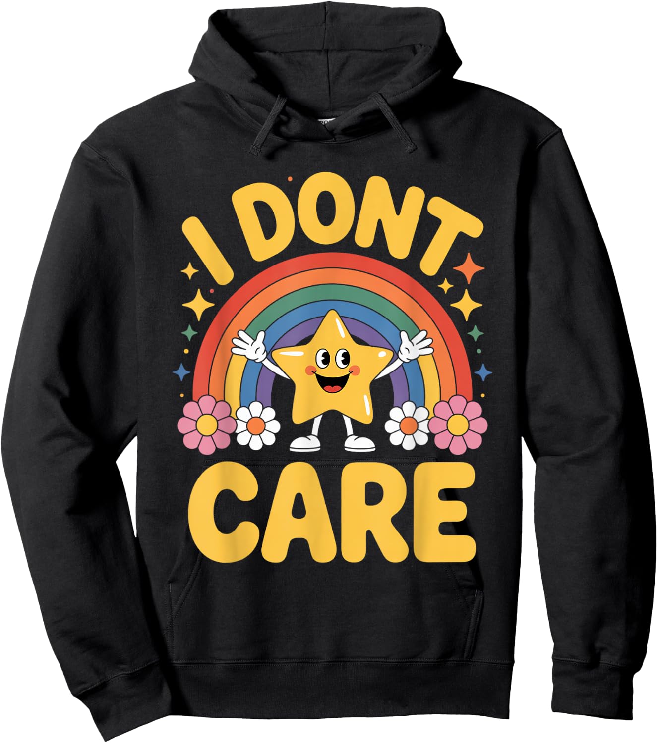 I Don't Care Hoodie - Hoodie | Black
