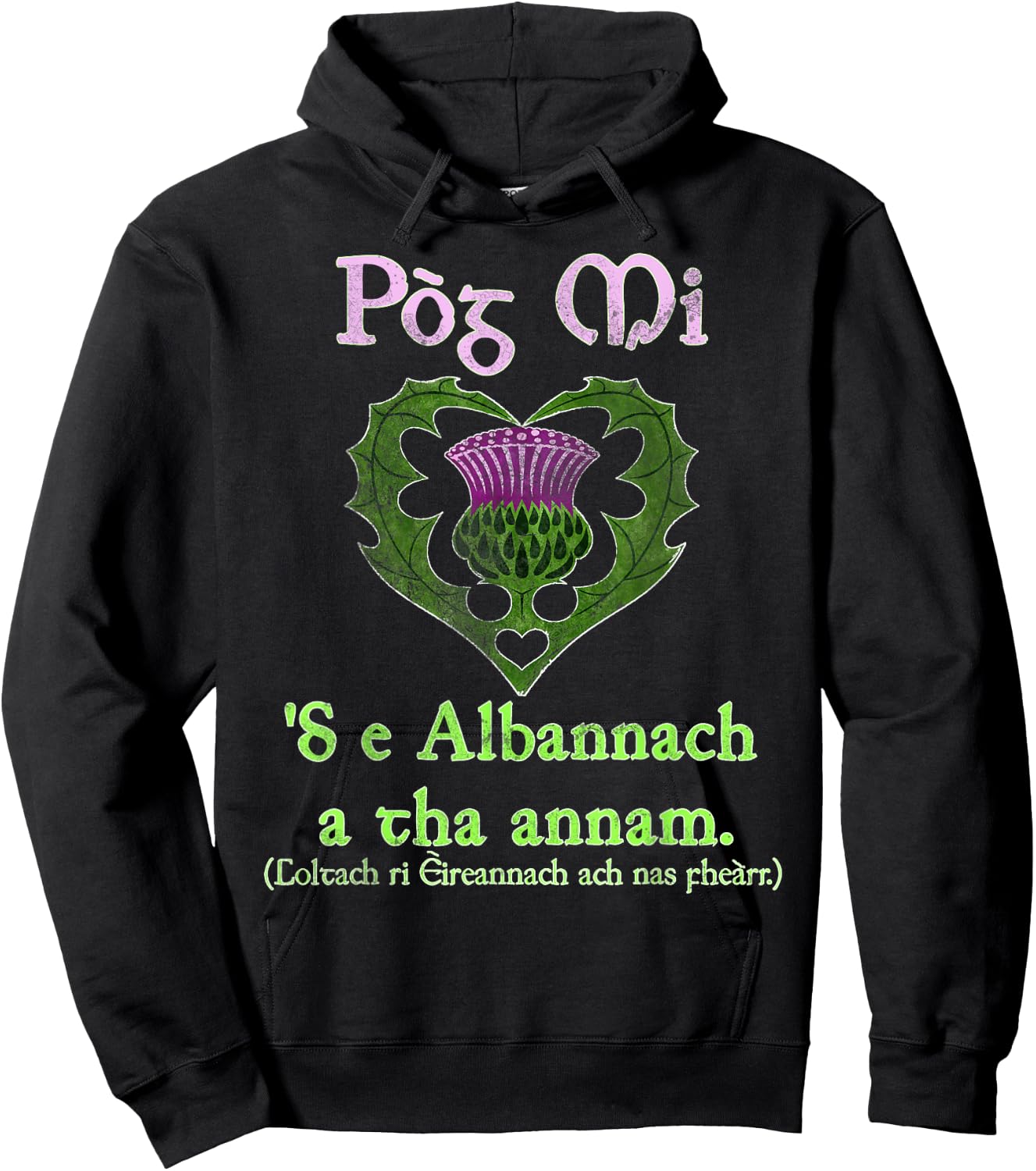Funny Gaelic Scottish St. Patrick's Day Hoodie - Hoodie | Black