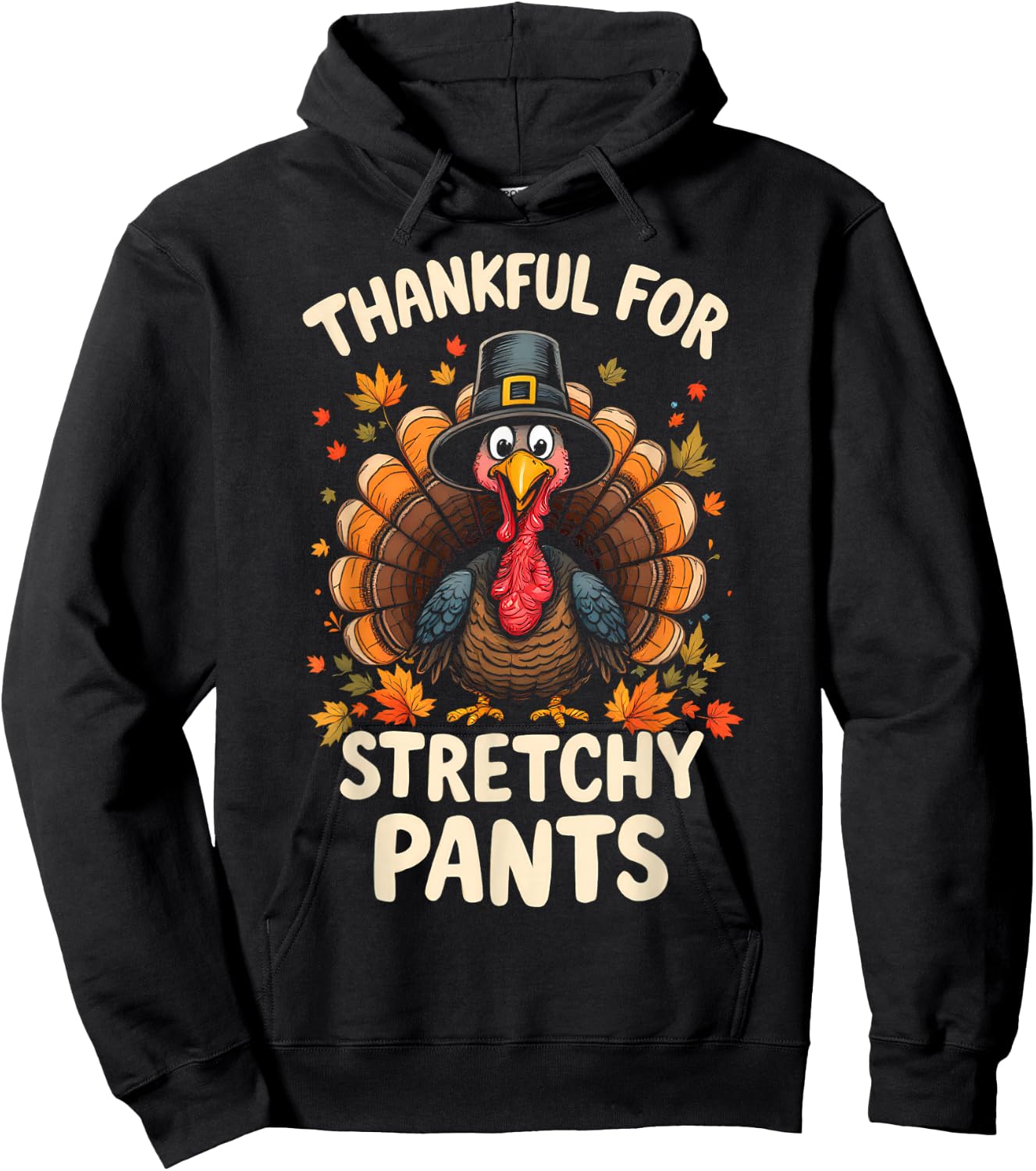 Funny Turkey Joke Thanksgiving Hoodie - Hoodie | Black