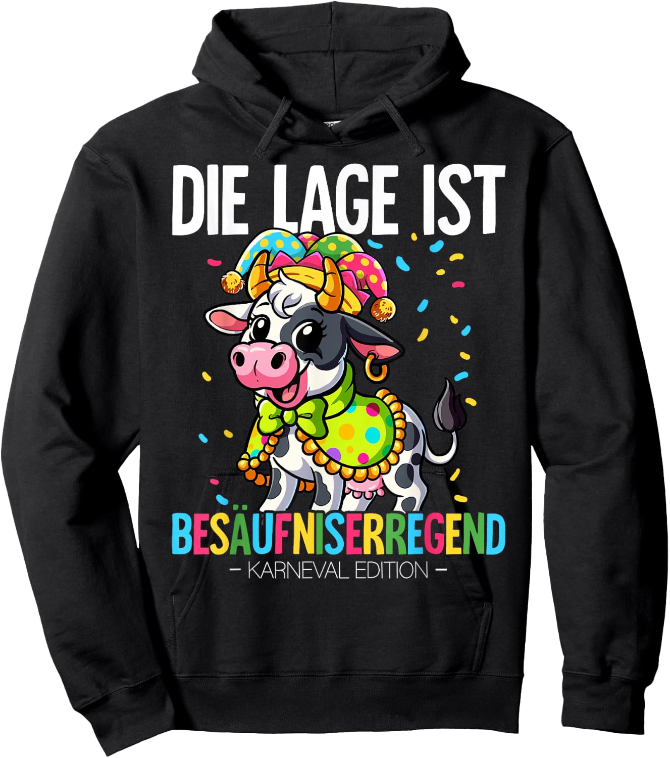 Cologne Carnival , black Hoodie - Hoodie | Black