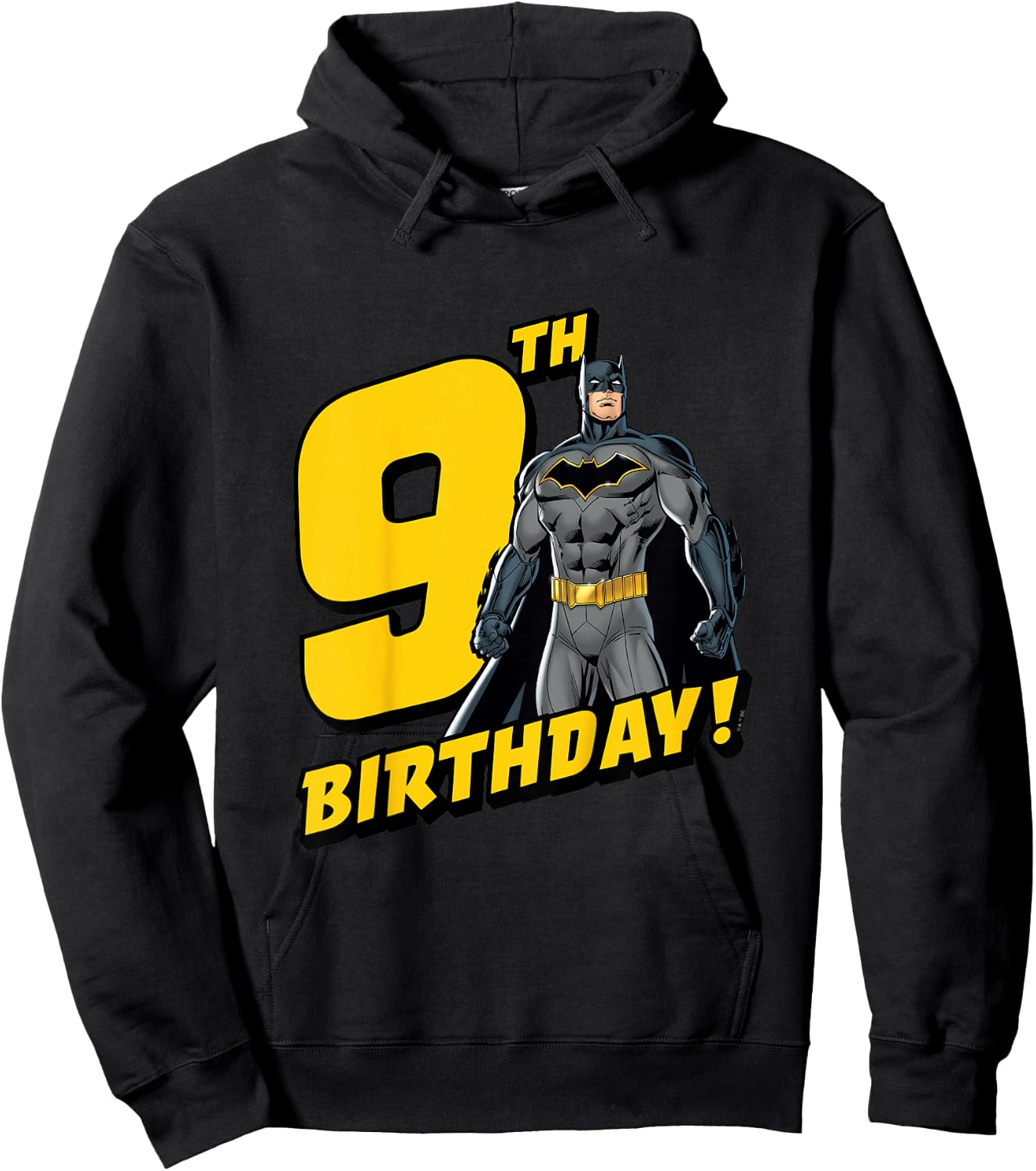 Kids Batman 9th Birthday Hoodie - Hoodie | Black