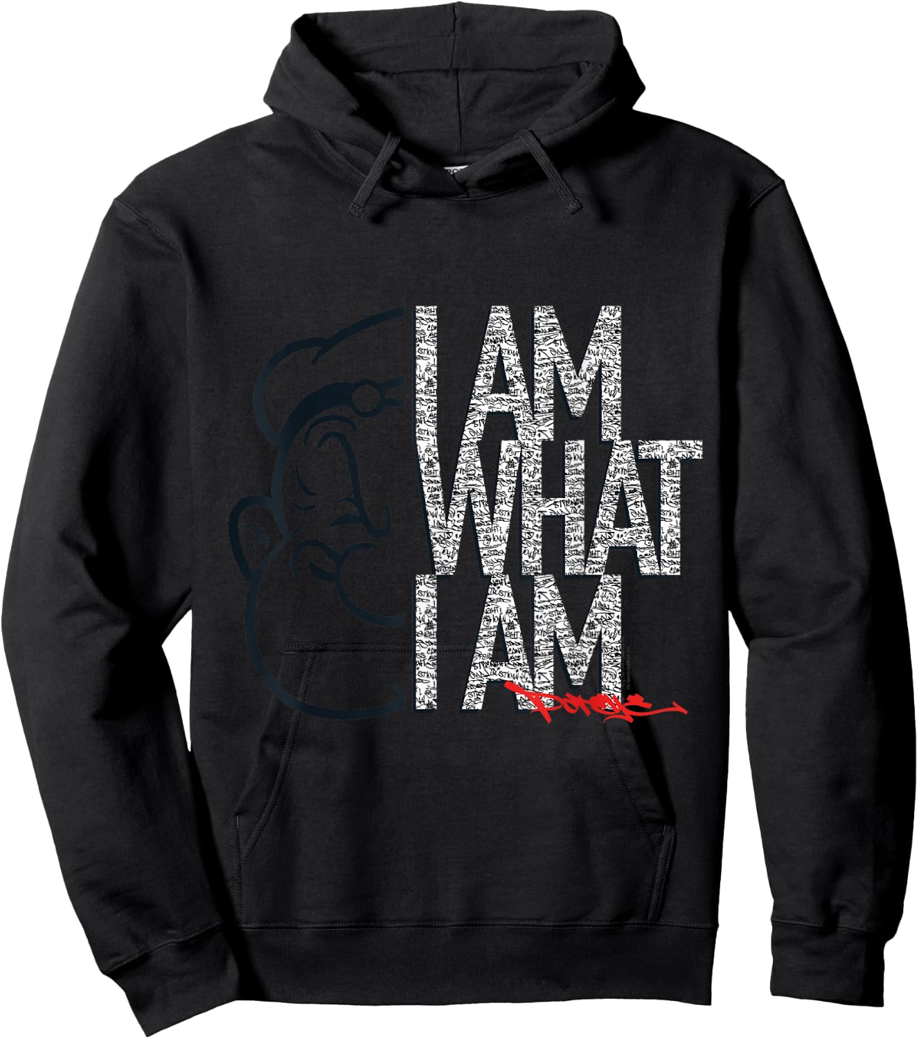 Officially Licensed Popeye , gray Hoodie - Hoodie | Black