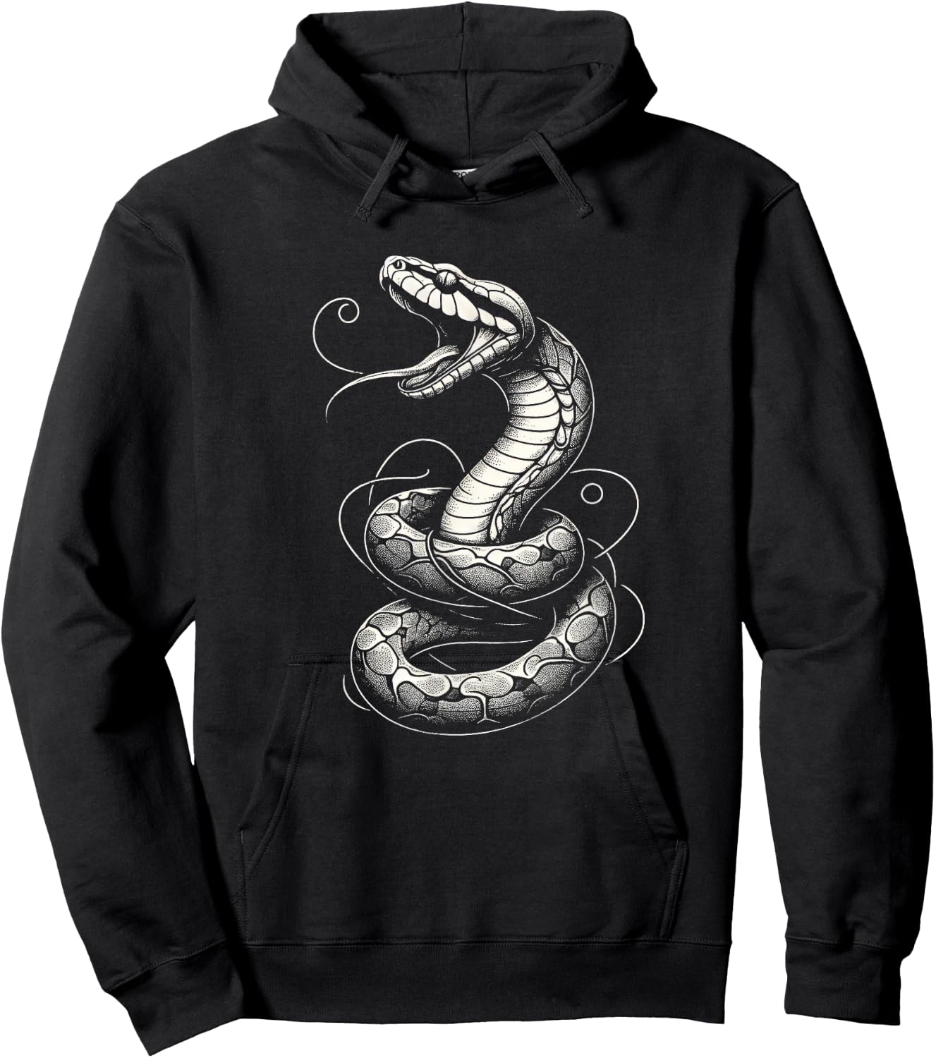 Boa Constrictor Snake Graphic Art Design Hoodie - Hoodie | Black