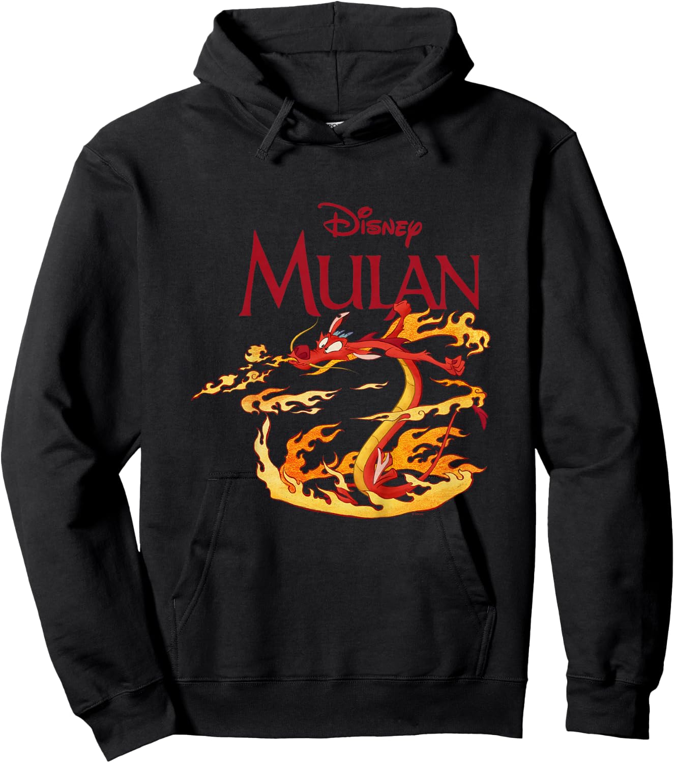 Kids Mulan Mushu Dragon Fire , white, 2 Hoodie - Hoodie | Black