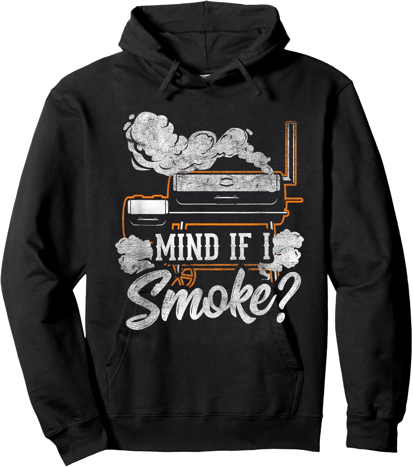 Mind if I Smoke Funny BBQ Smoker Grilling Lover Hoodie - Hoodie | Black
