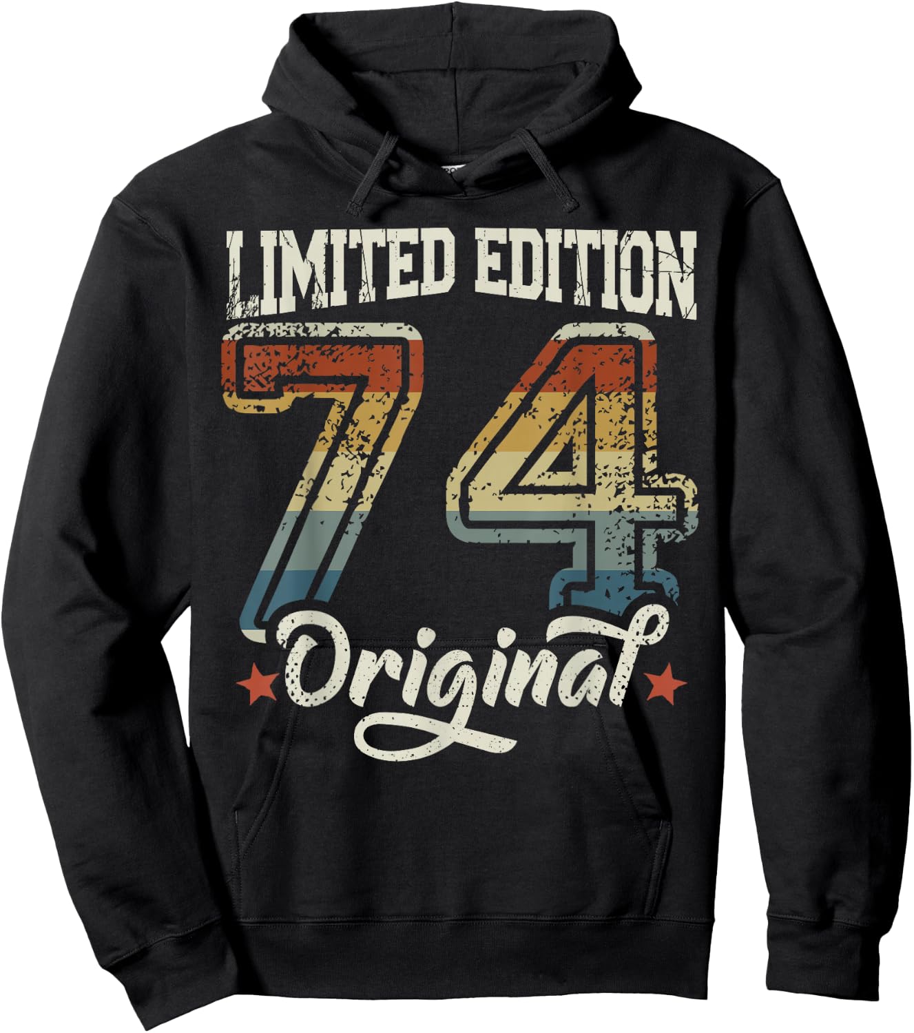 51st Birthday Man Woman 51 Years 1974 Decorative Funny Gift Hoodie - Hoodie | Black