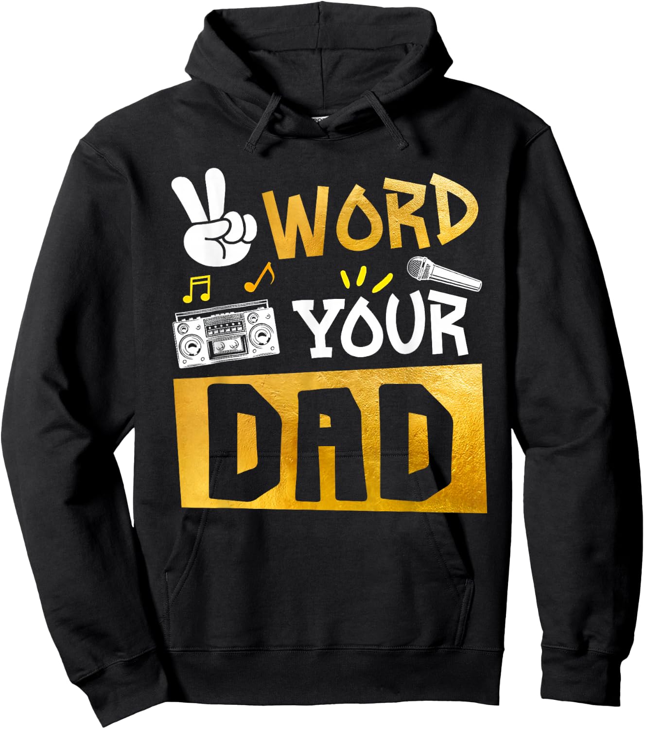 Word Your Dad - Daddy Of The Birthday Two Legit To Quit Hoodie - Hoodie | Black