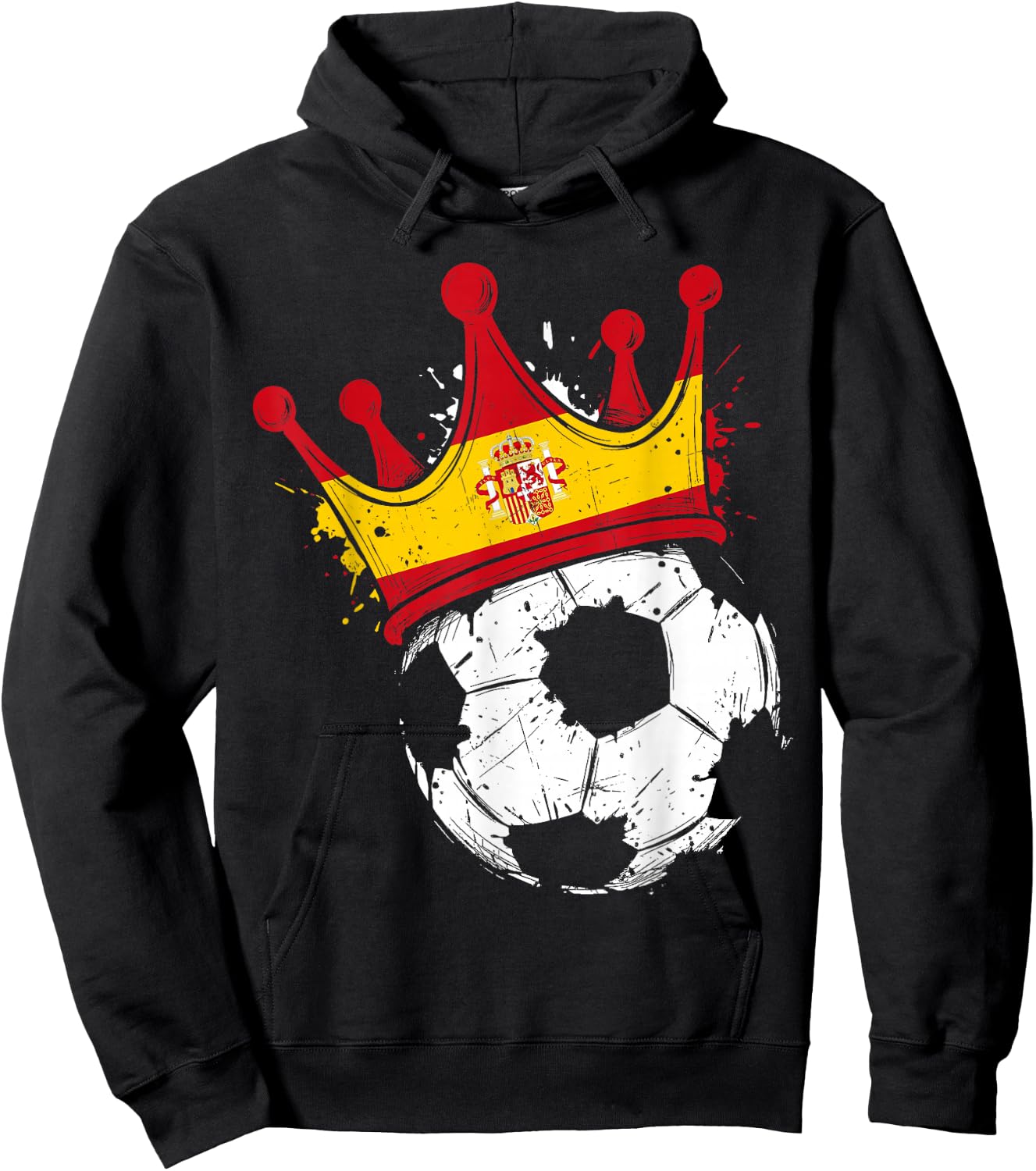 Spanish Flag Novelty Spain Hoodie - Hoodie | Black