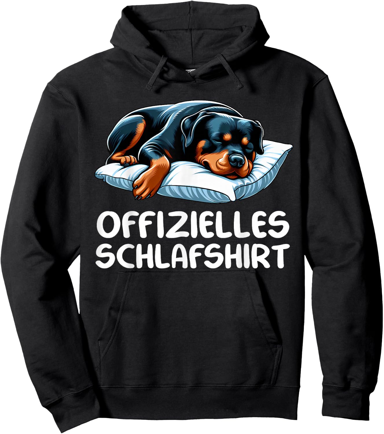 Official Sleep Shirt Rottweiler Dog Lover Dog , black Hoodie - Hoodie | Black