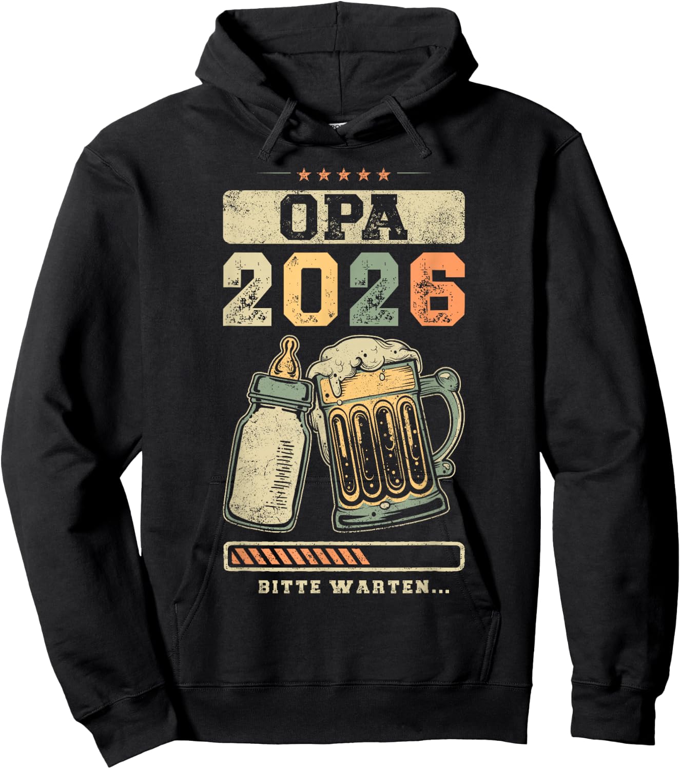 Grandpa 2026, Pregnancy Announcement, Baby Announcement , black, S Hoodie - Hoodie | Black