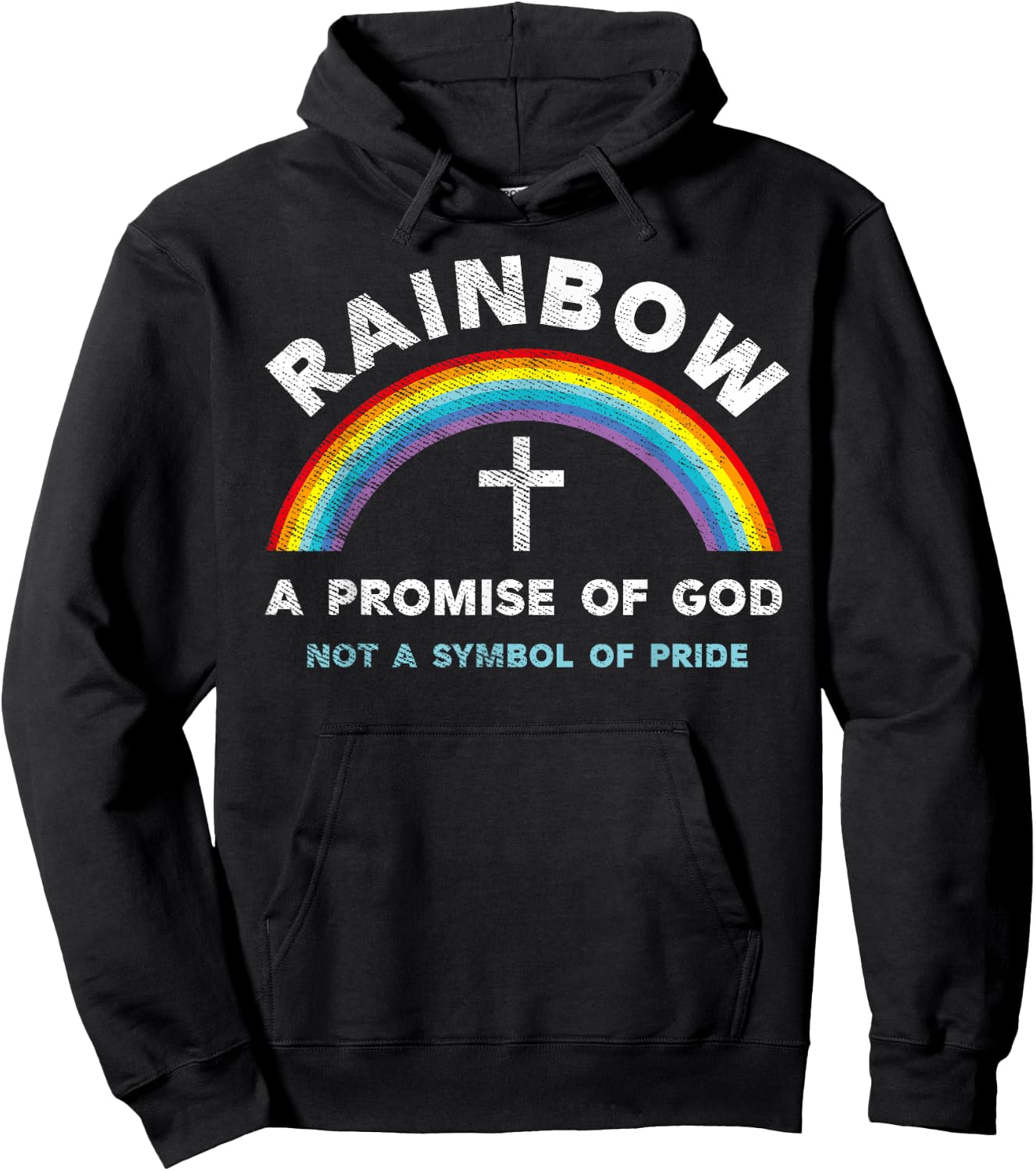 A Promise of God Genesis 9:13-16 LGBT Christian Gay Lesbian Hoodie - Hoodie | Black