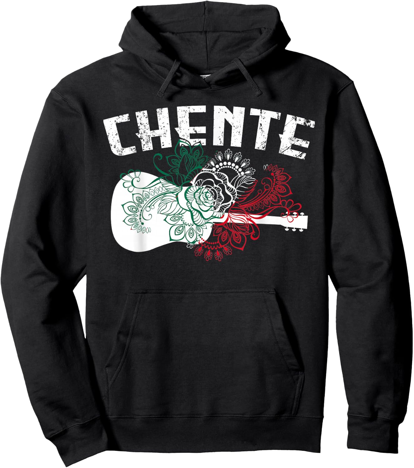 Vicente Name Guitar Mariachi Music Lover Womans Hoodie - Hoodie | Black