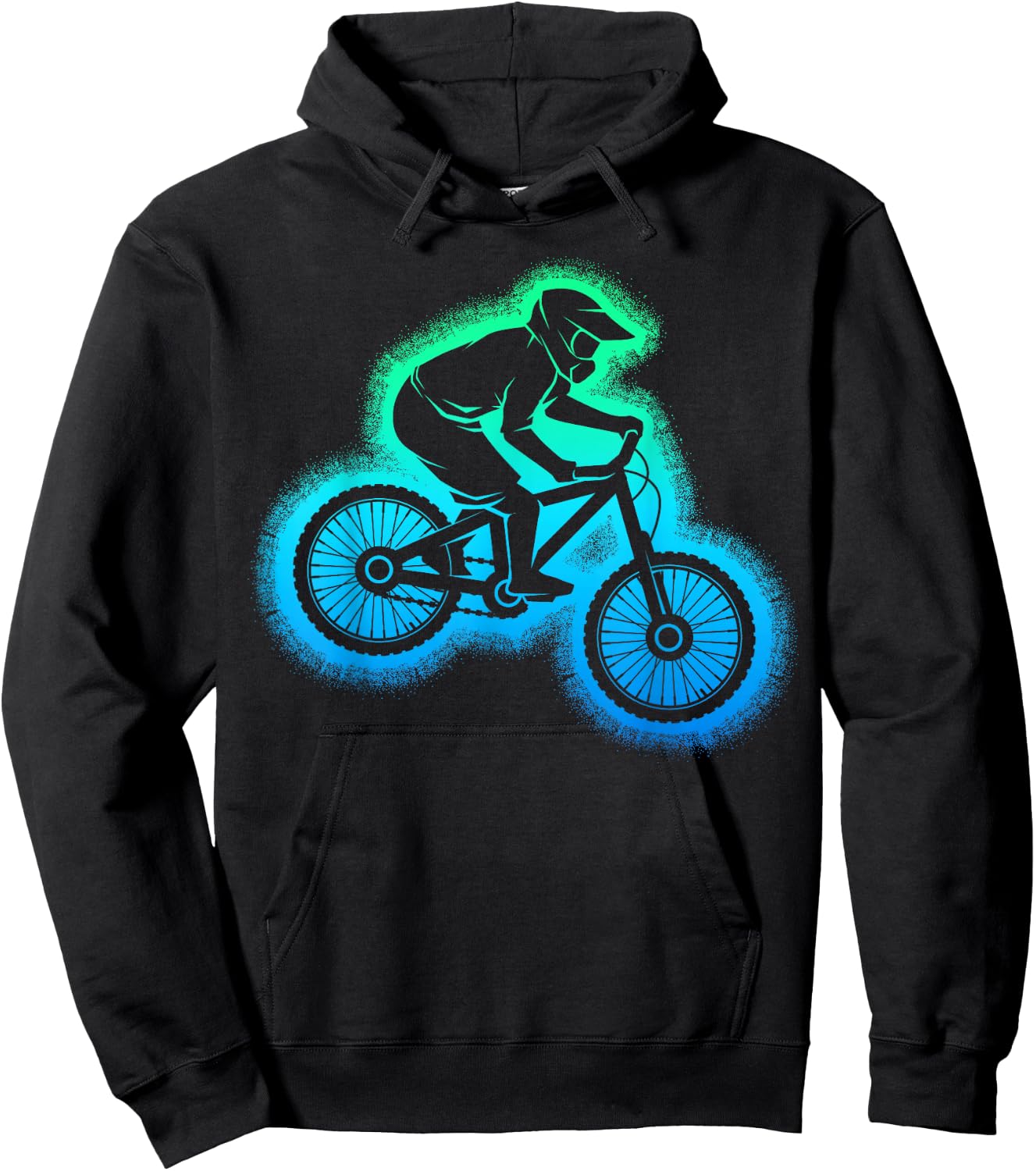 Mountain Bike MTB Downhill Biker Children Boys Hoodie - Hoodie | Black
