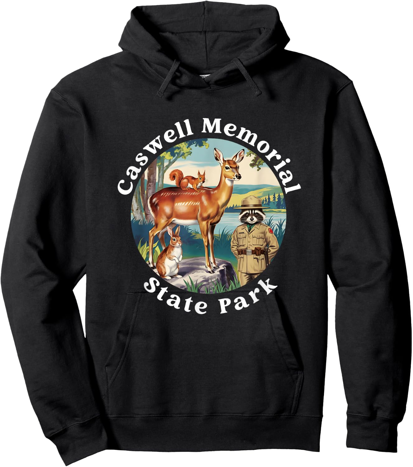 Caswell Memorial State Park California Vacation Souvenir Hoodie - Hoodie | Black