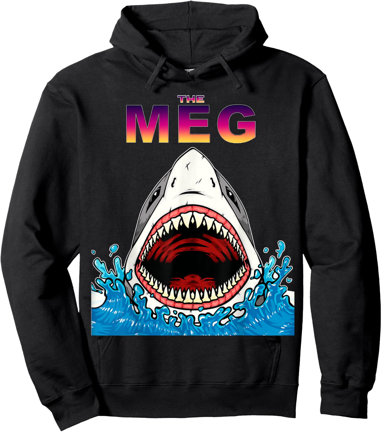 Meg, Shark, | love Shark Gift 2021 Hoodie - Hoodie | Black