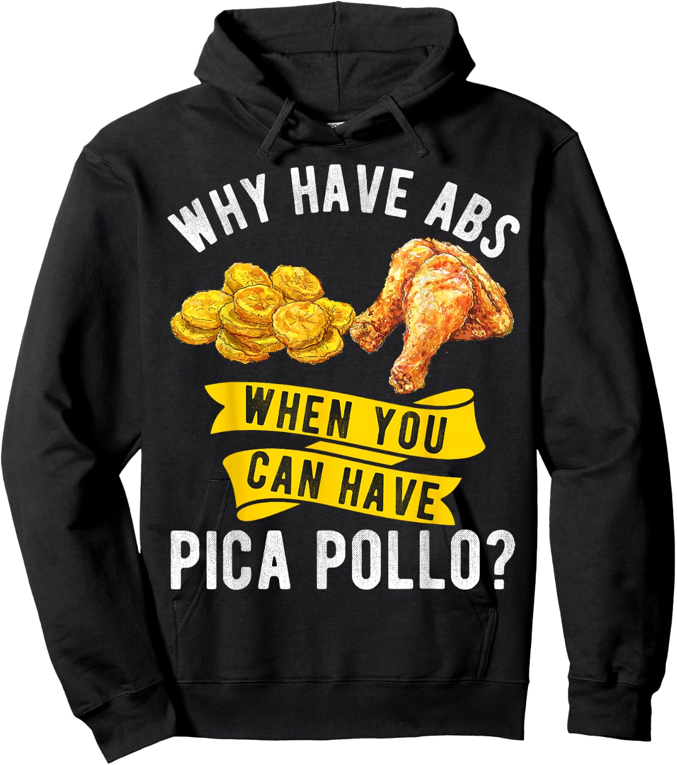 Pica PolloTostones Funny Dominican Comida Domicana RD Hoodie - Hoodie | Black