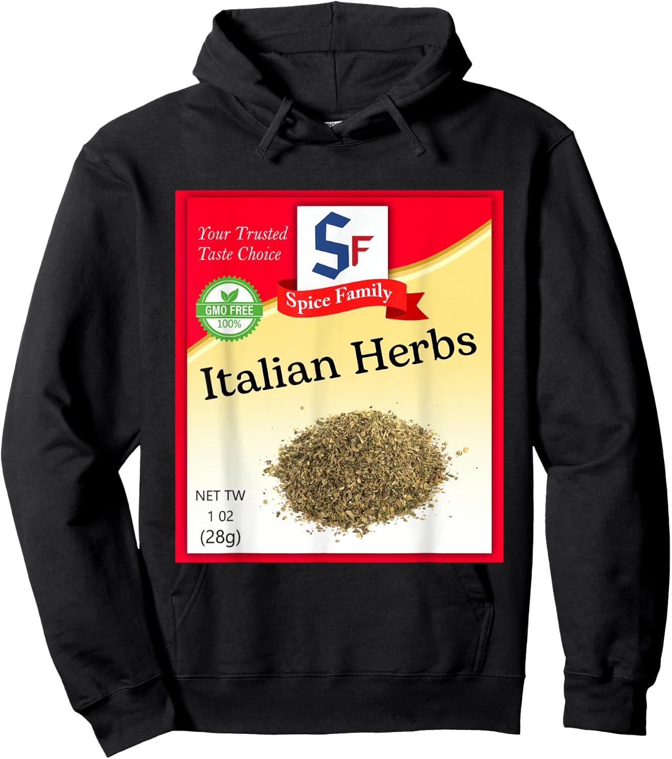 Italian Herbs Condiment Costume Holiday Spice Group Costumes Hoodie - Hoodie | Black