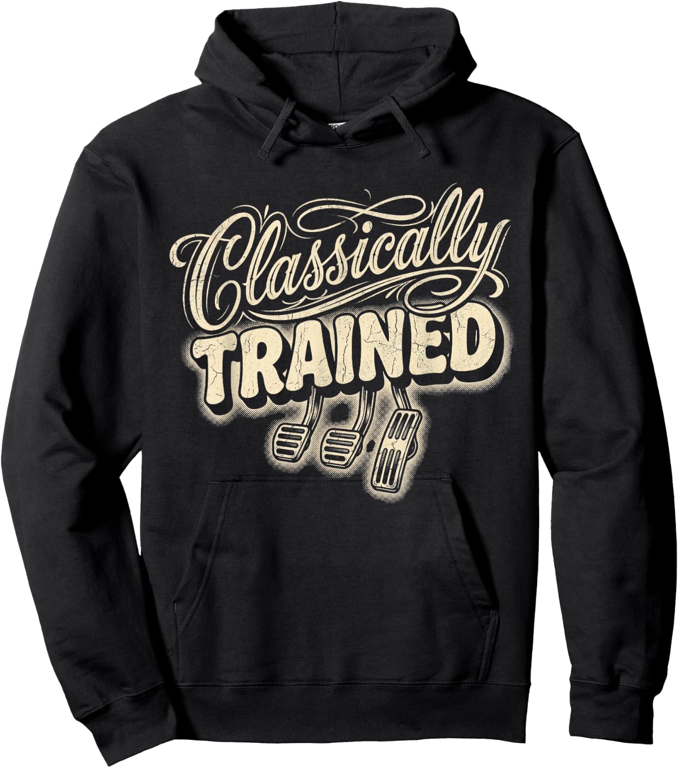 Classically Trained Retro Vintage Car Driving Auto Hoodie - Hoodie | Black