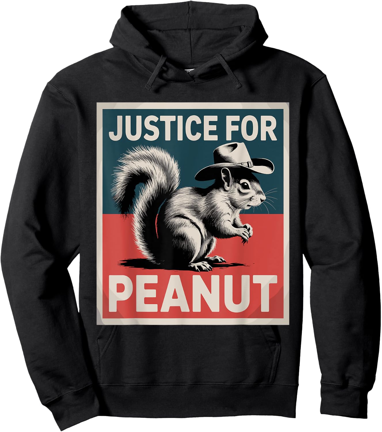 Justice for Peanut The Squirrel - The Squirrel Peanut Hoodie - Hoodie | Black