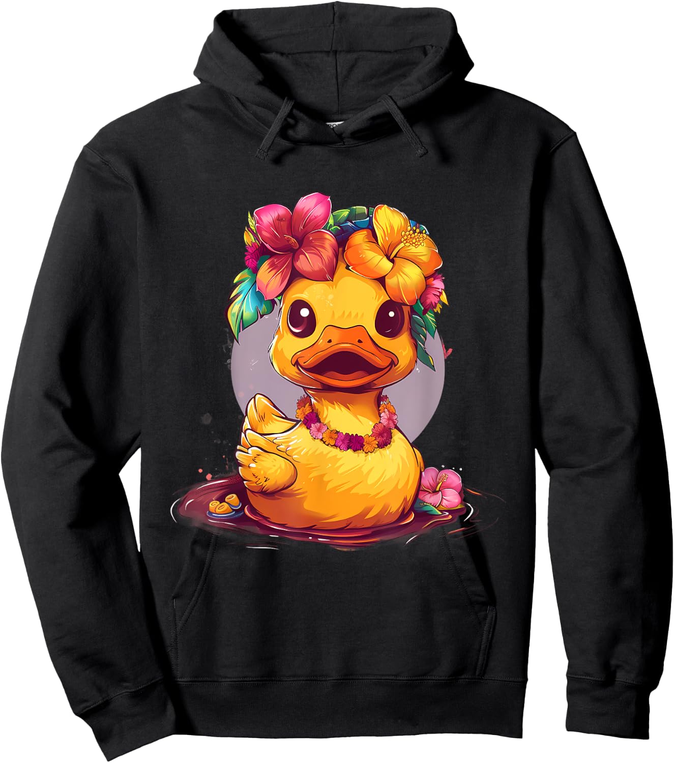 Rubber Duck Hawaiian Hawaii Rubber Duckie Rubber Duckling Hoodie - Hoodie | Black