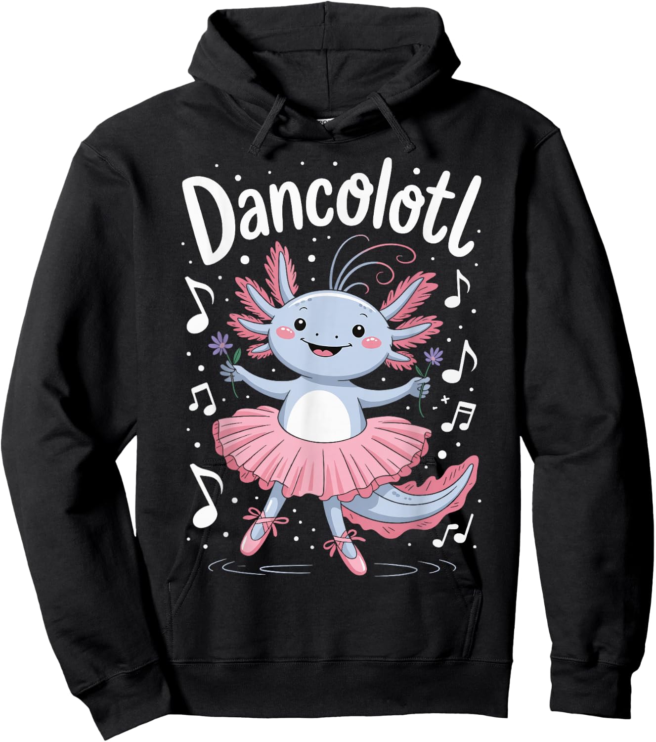 Dancolotl Axolotl Dancing Hoodie - Hoodie | Black