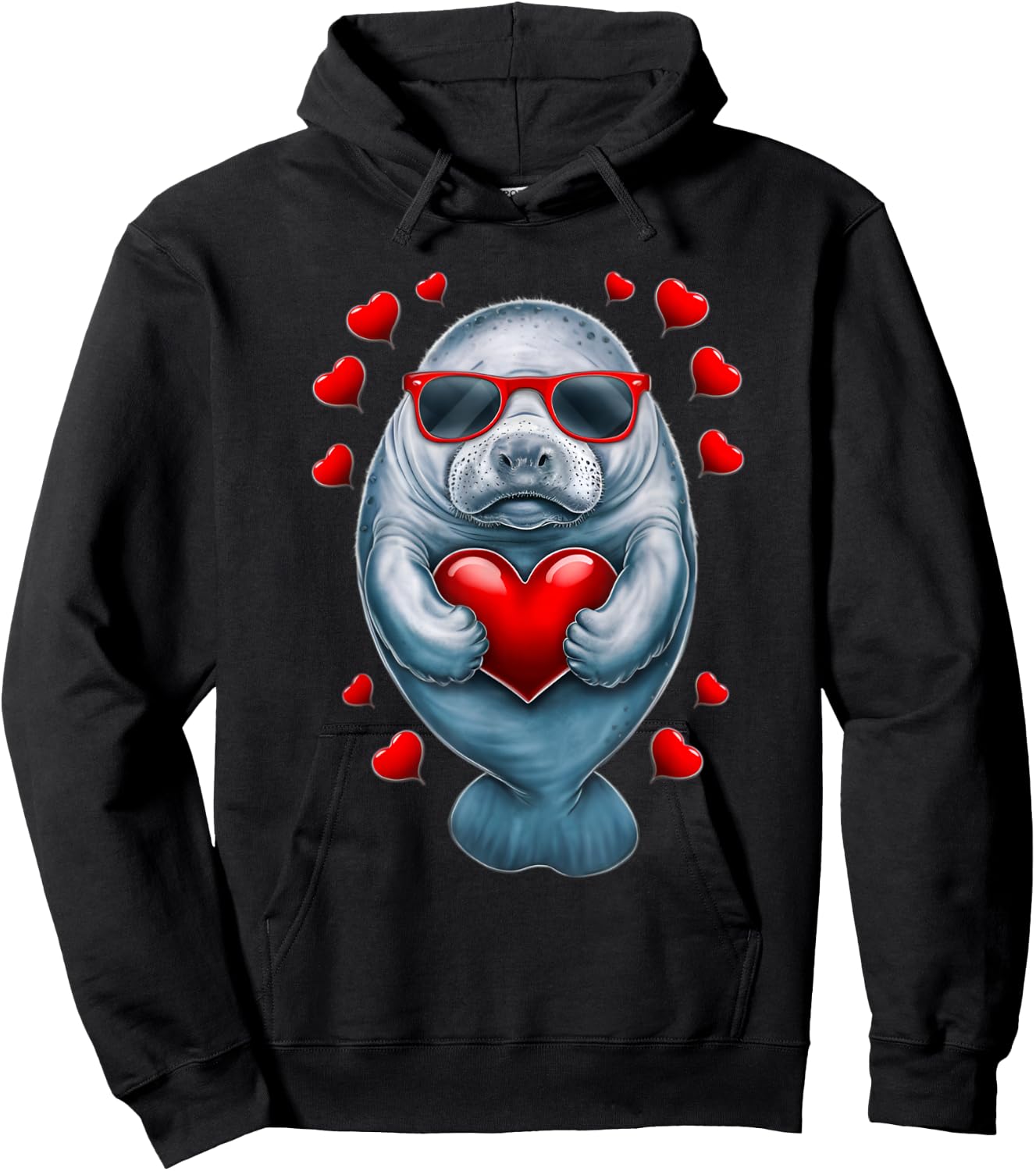 manatee Manatees Hoodie - Hoodie | Black