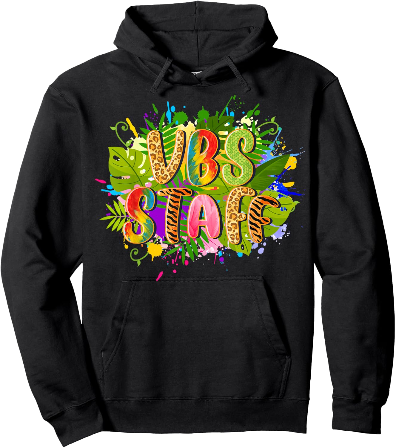 VBS Staff Jungle Rainforest Team Vacation Bible School Squad Hoodie - Hoodie | Black
