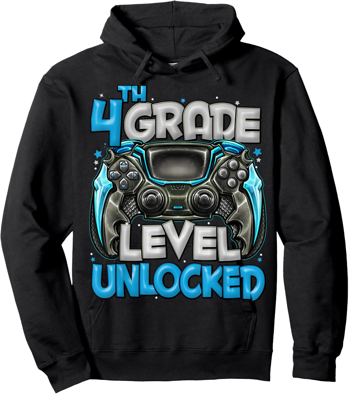 4th Grade Level Unlocked Game On 4th Grade Back To School Hoodie - Hoodie | Black