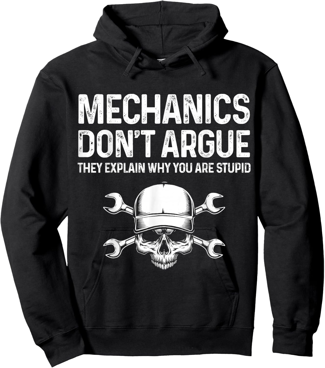 Mechanics Don't Argue They Explain Funny Mechanic Gift Men Hoodie - Hoodie | Black