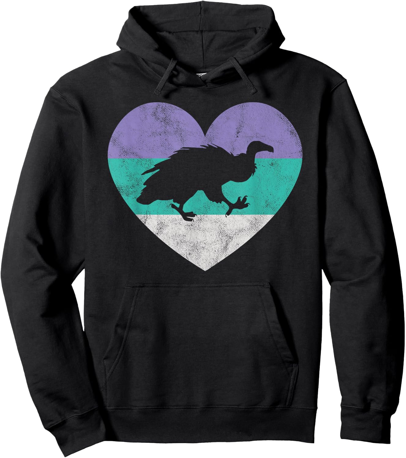 Vulture Gift & Girls Retro Cute Hoodie - Hoodie | Black