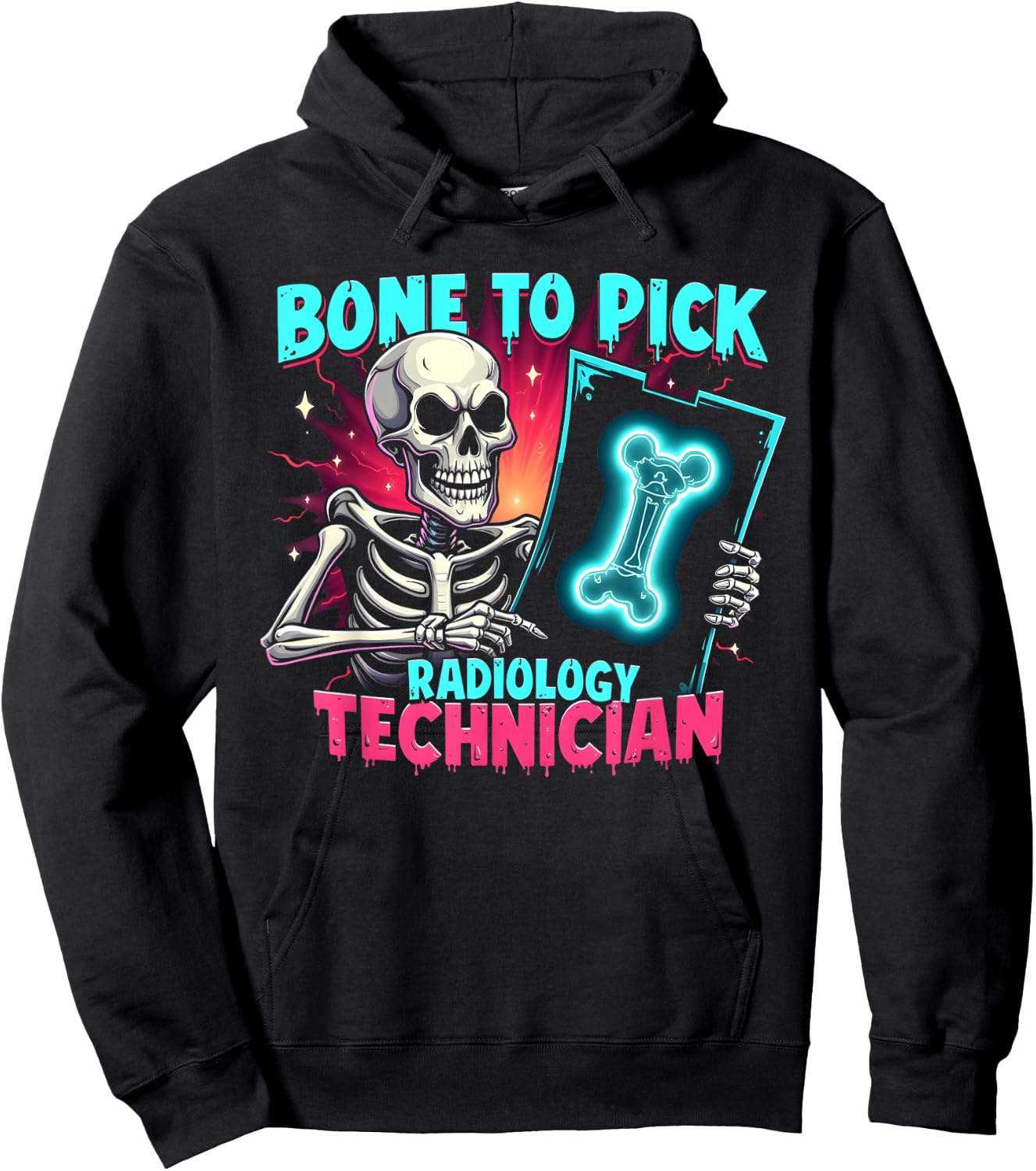 Bone To Pick Radiology Technician Hoodie - Hoodie | Black
