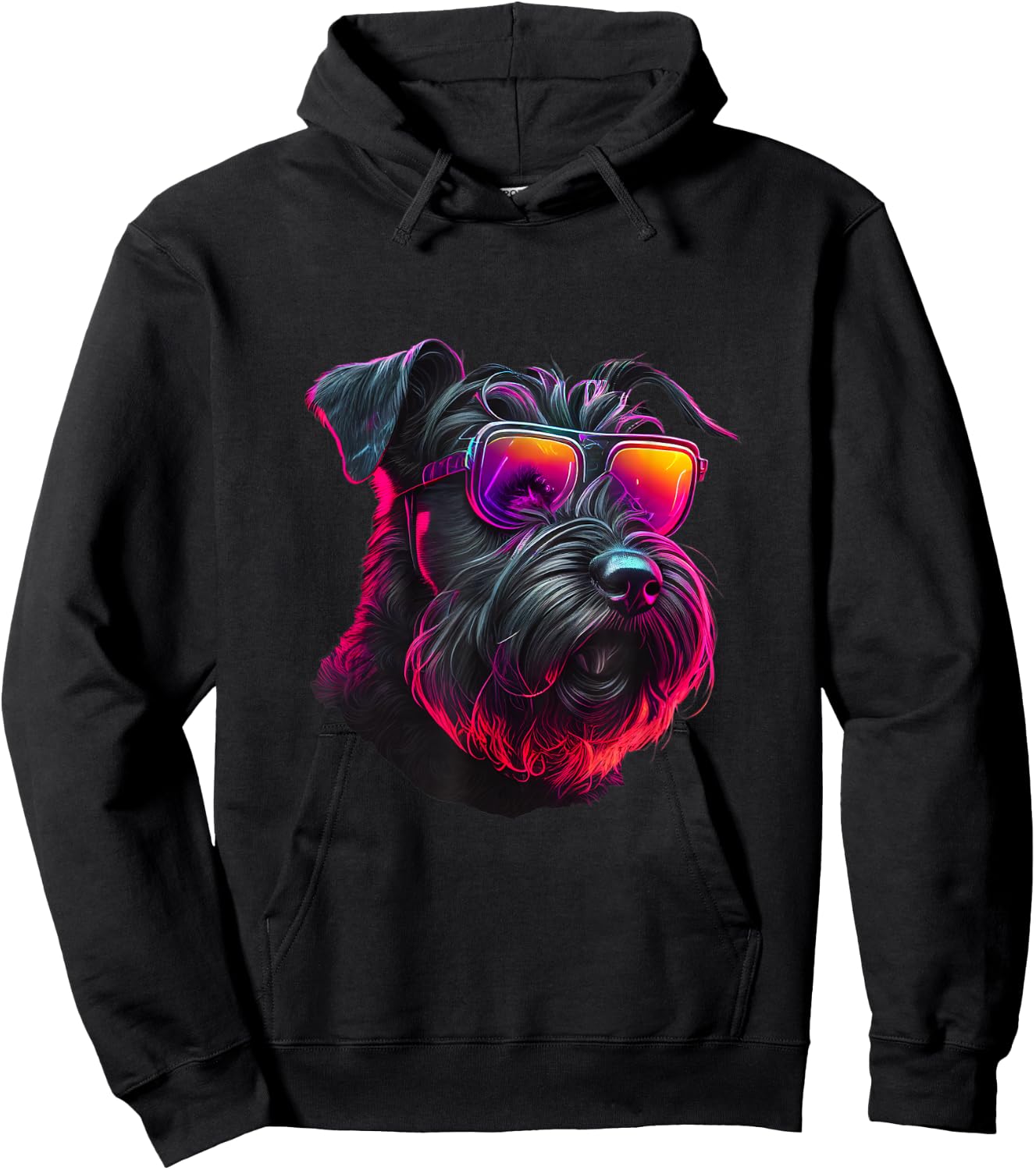 Abstract Giant Schnauzer Dog Lovers Giant Schnauzer Dogs Hoodie - Hoodie | Black