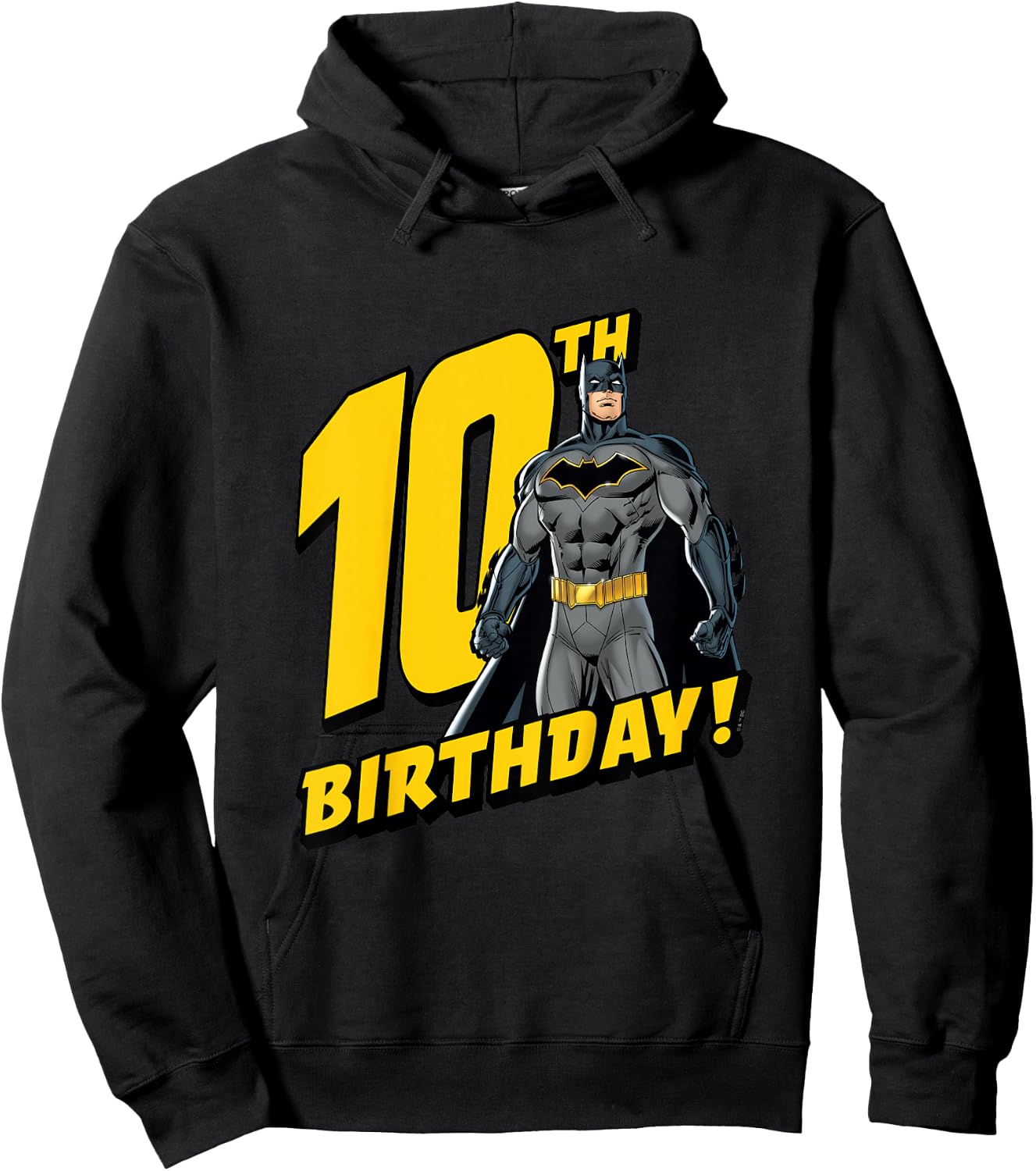 Kids Batman 10th Birthday Hoodie - Hoodie | Black