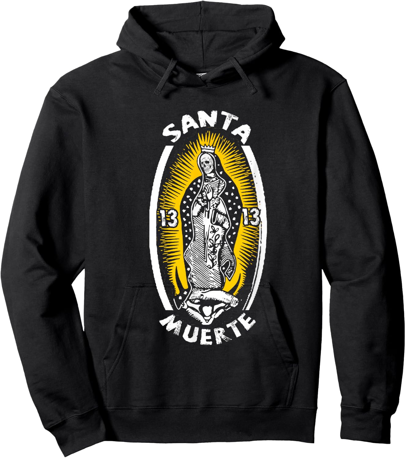 Mexiko Santa Muerte | Skelett Frau | Mexikanisch Hoodie - Hoodie | Black