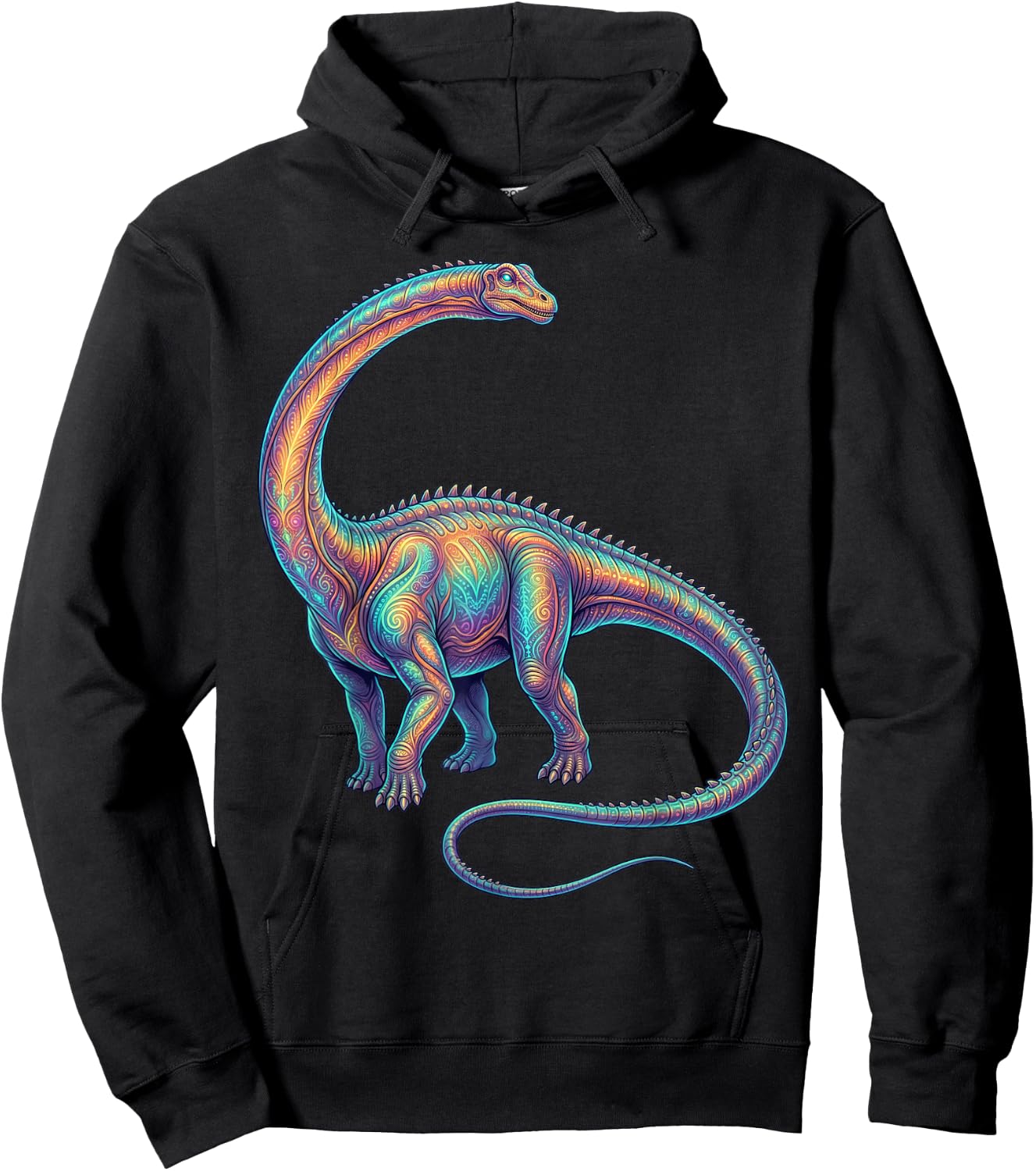 Diplodocus Dinosaur Paleontology Prehistoric Long Neck Hoodie - Hoodie | Black